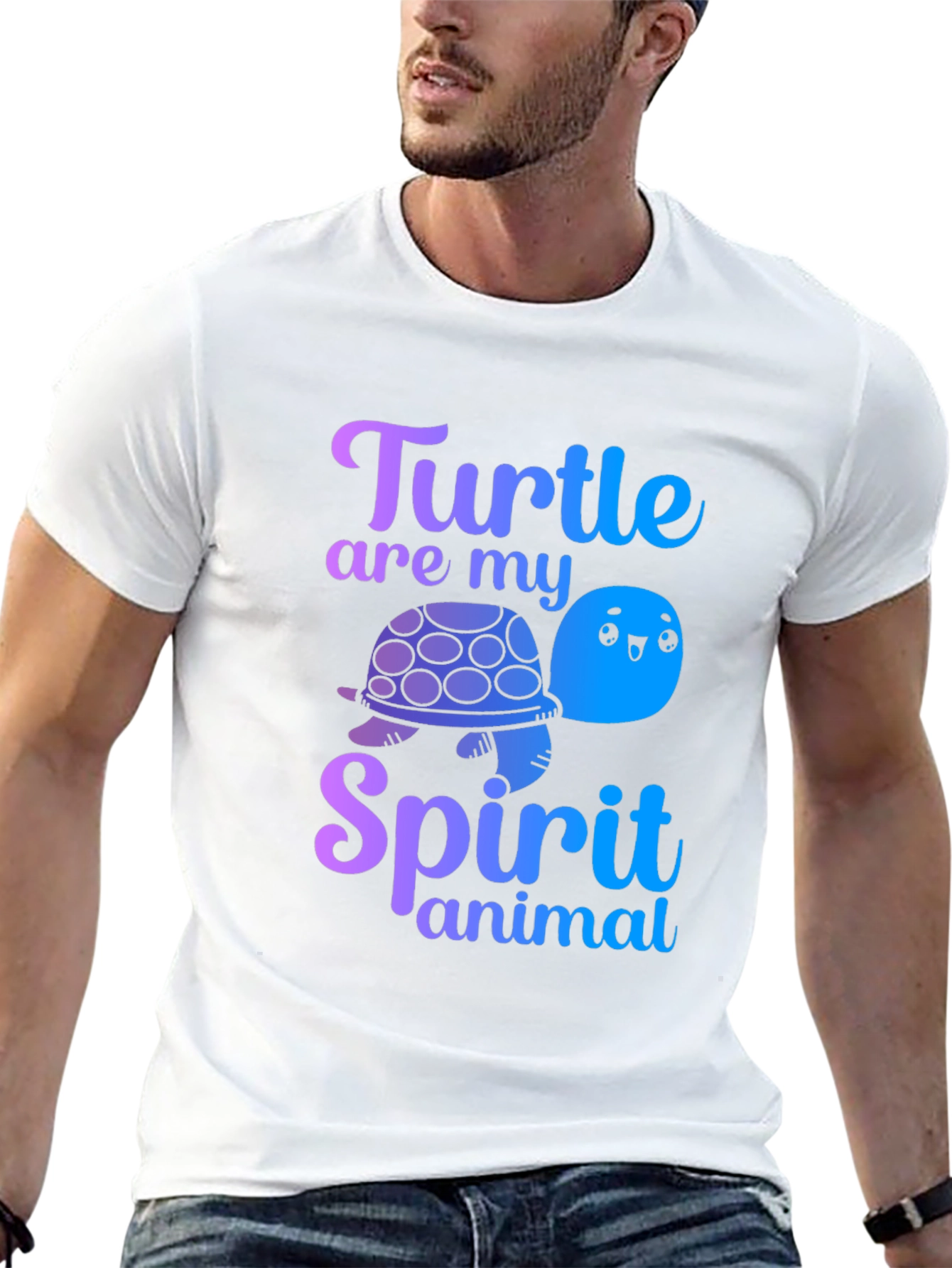 Black Turtle Spirit Animal Graphic Tee view 13