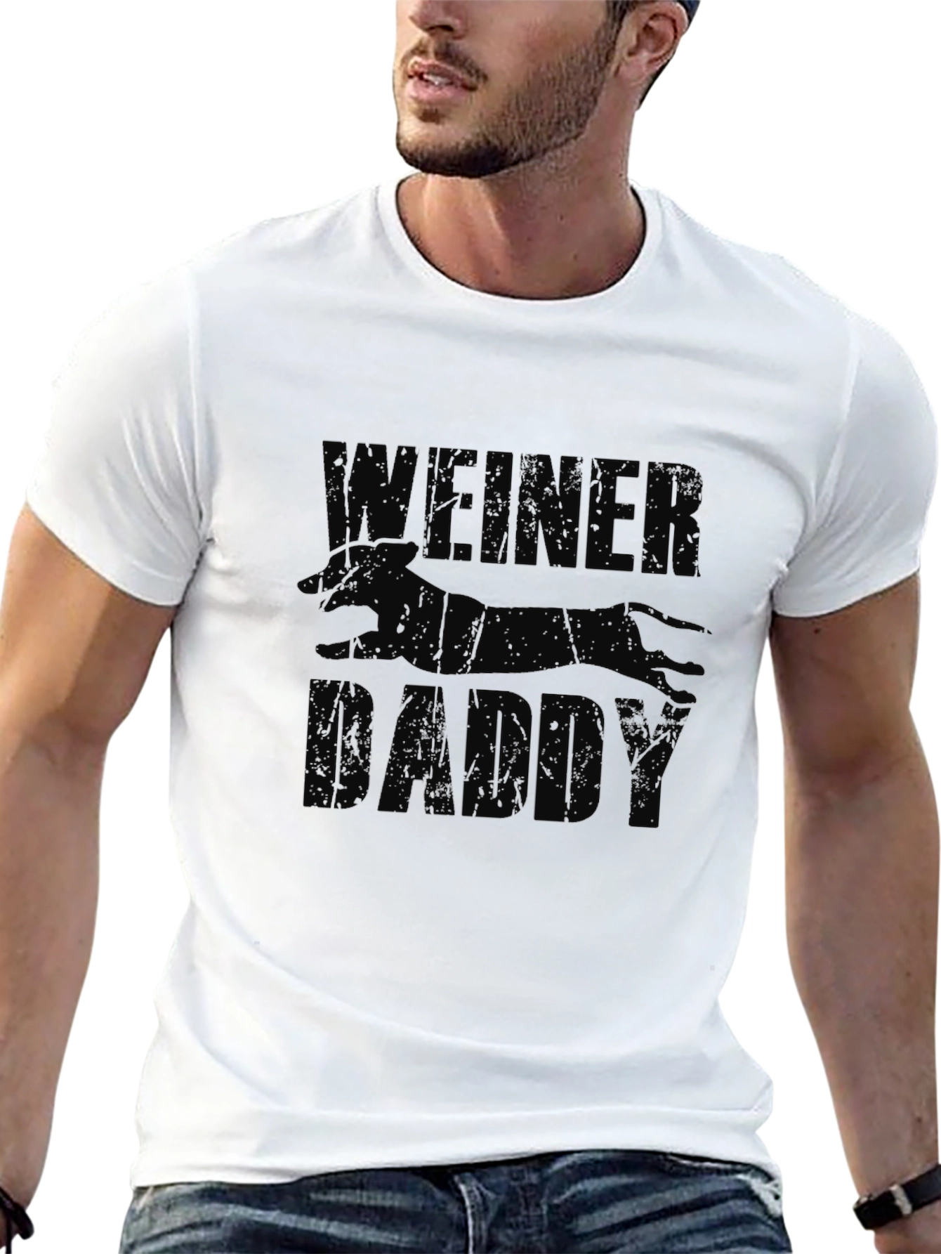 Black Weiner Daddy Graphic T-Shirt - Novelty Gift view 13