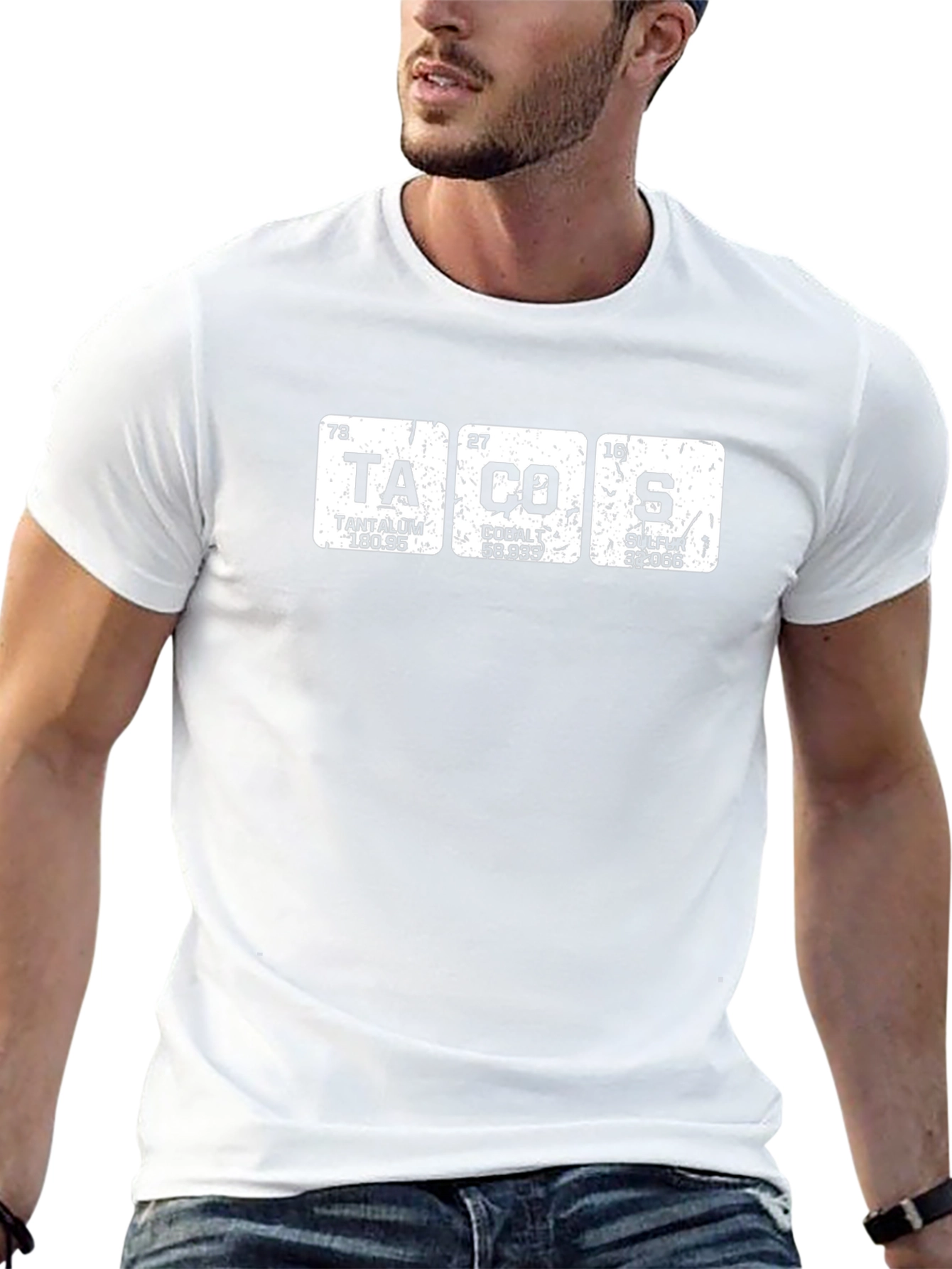 Periodic Table Tacos Funny Graphic T-Shirt - 13
