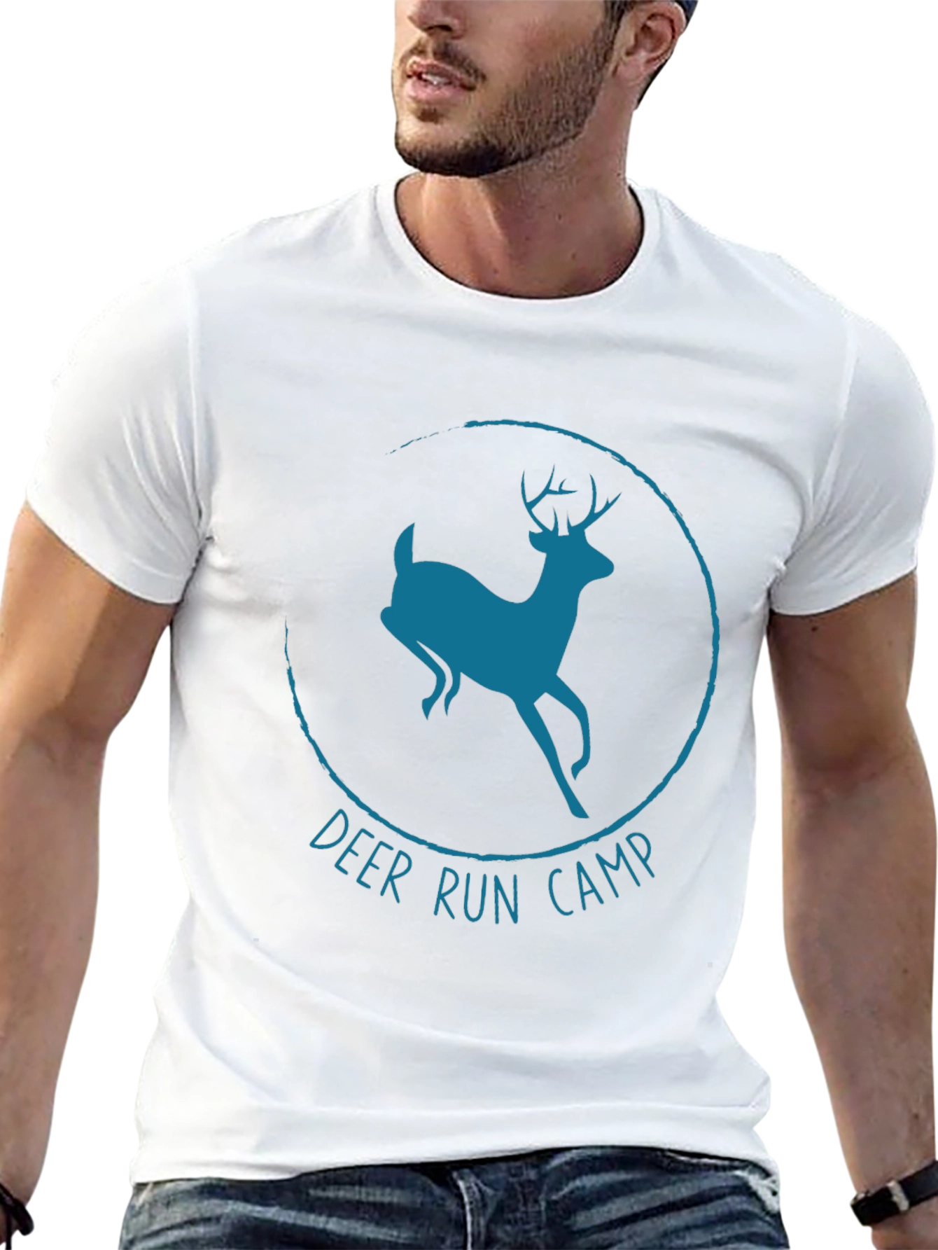 Black Deer Run Camp T-Shirt - Black view 13
