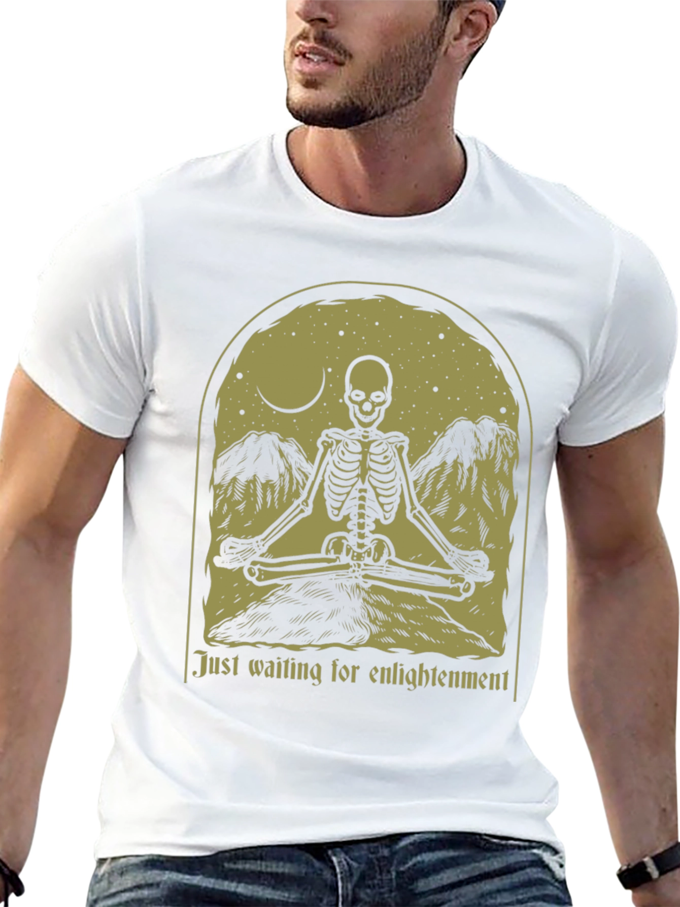 Black Enlightenment Skeleton Graphic Tee view 13