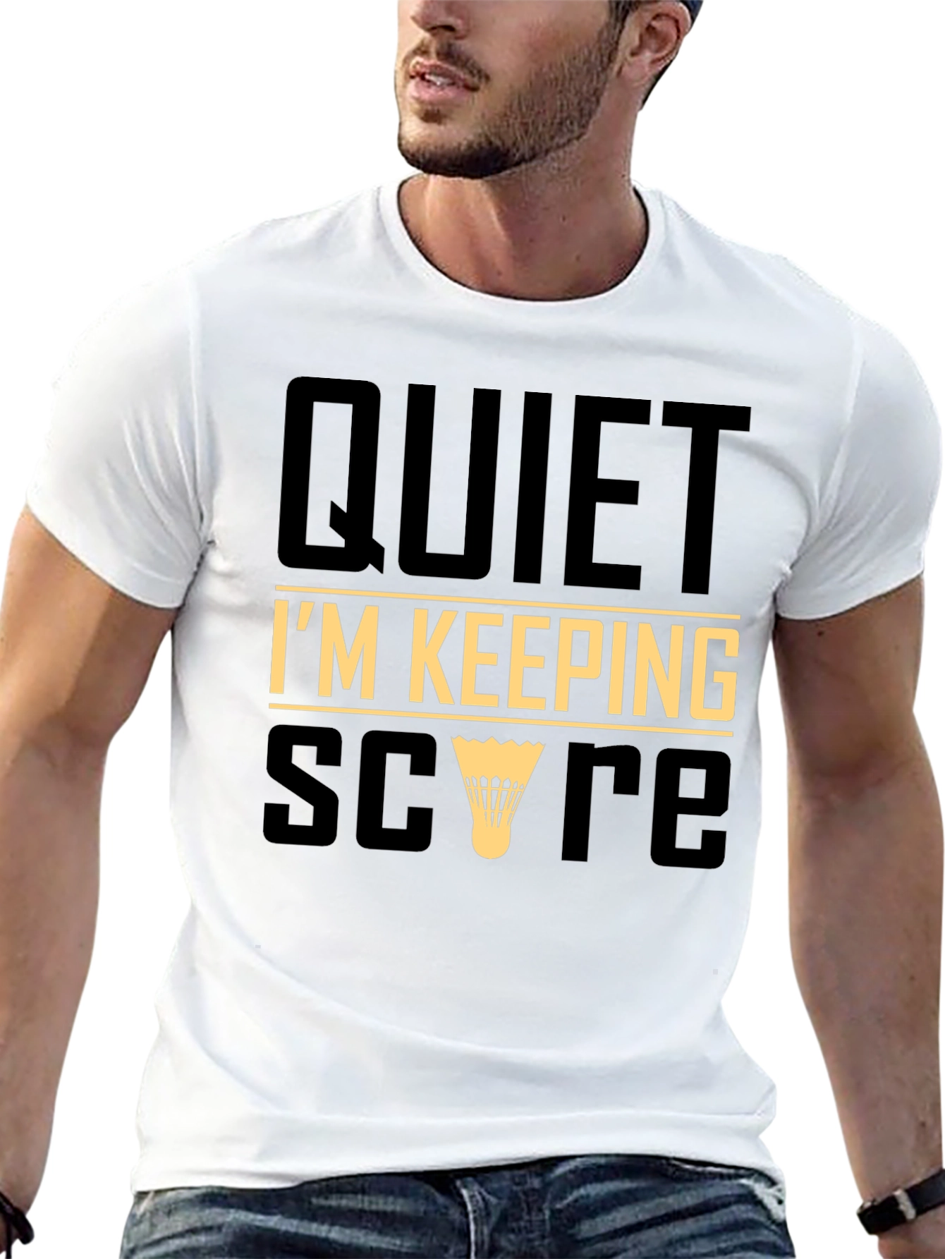 Black Quiet I'm Keeping Score T-Shirt view 13