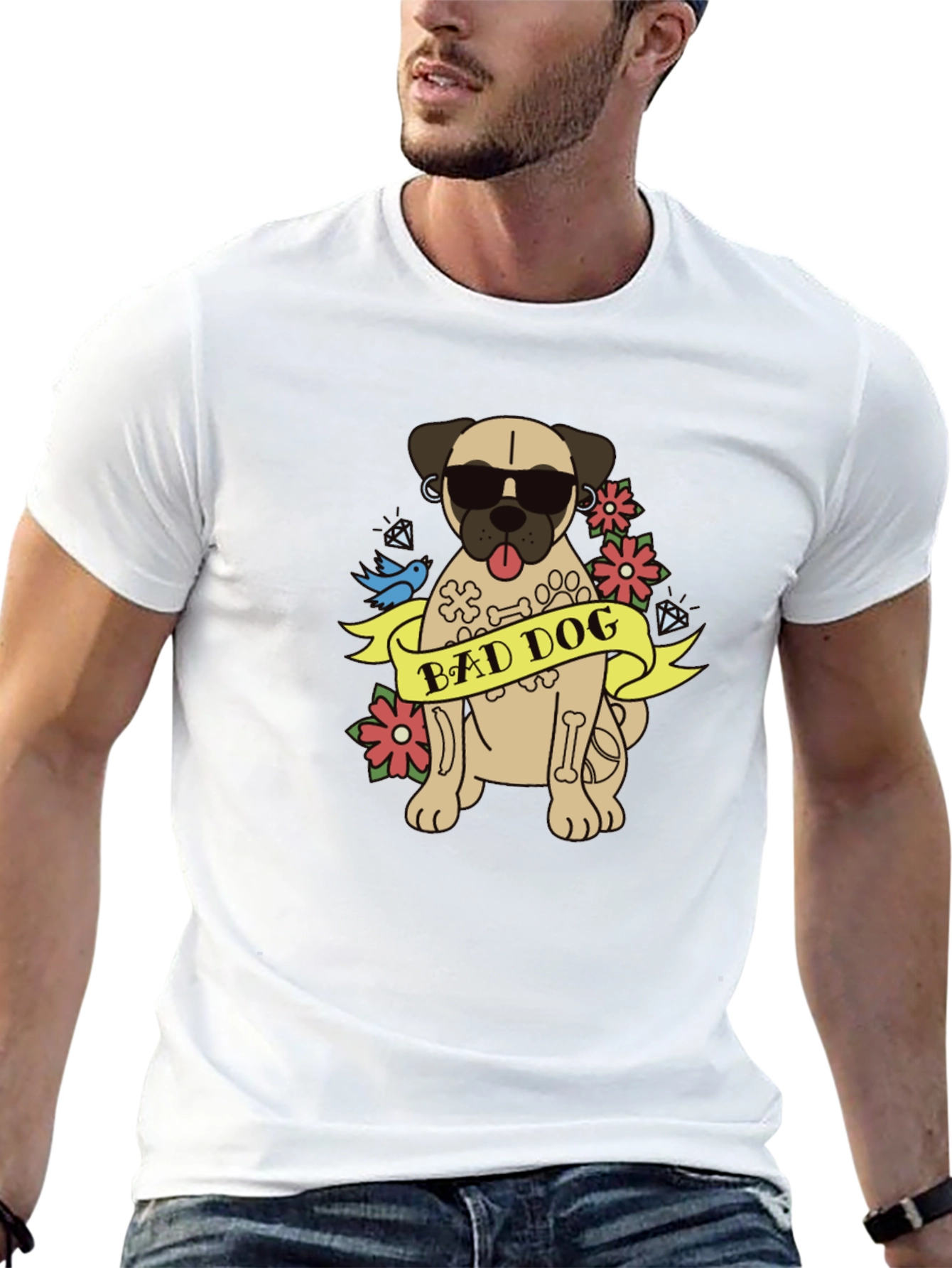 Bad Dog Graphic T-Shirt - 13