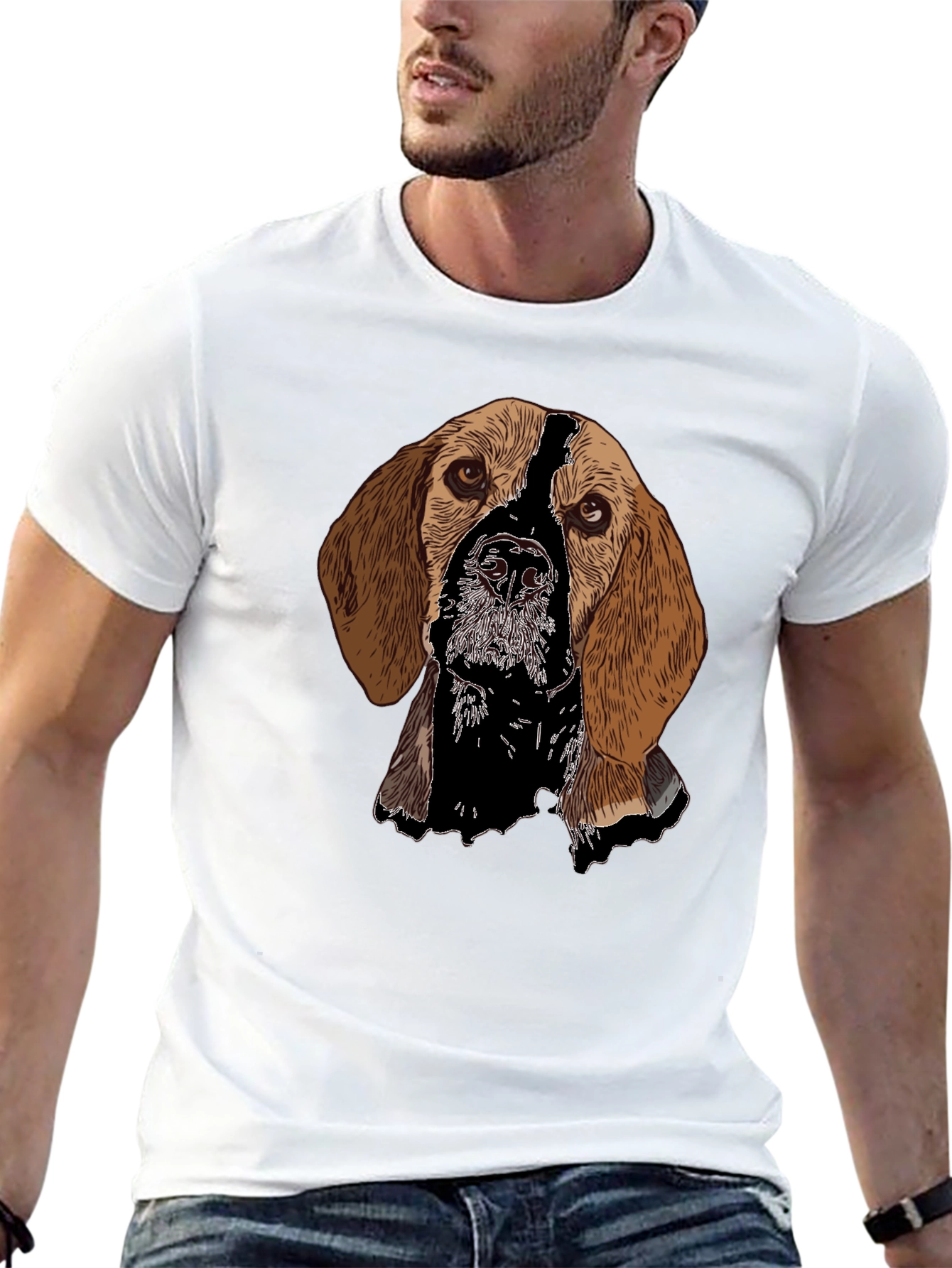 Black Dog Breed Graphic Black T-Shirt view 13