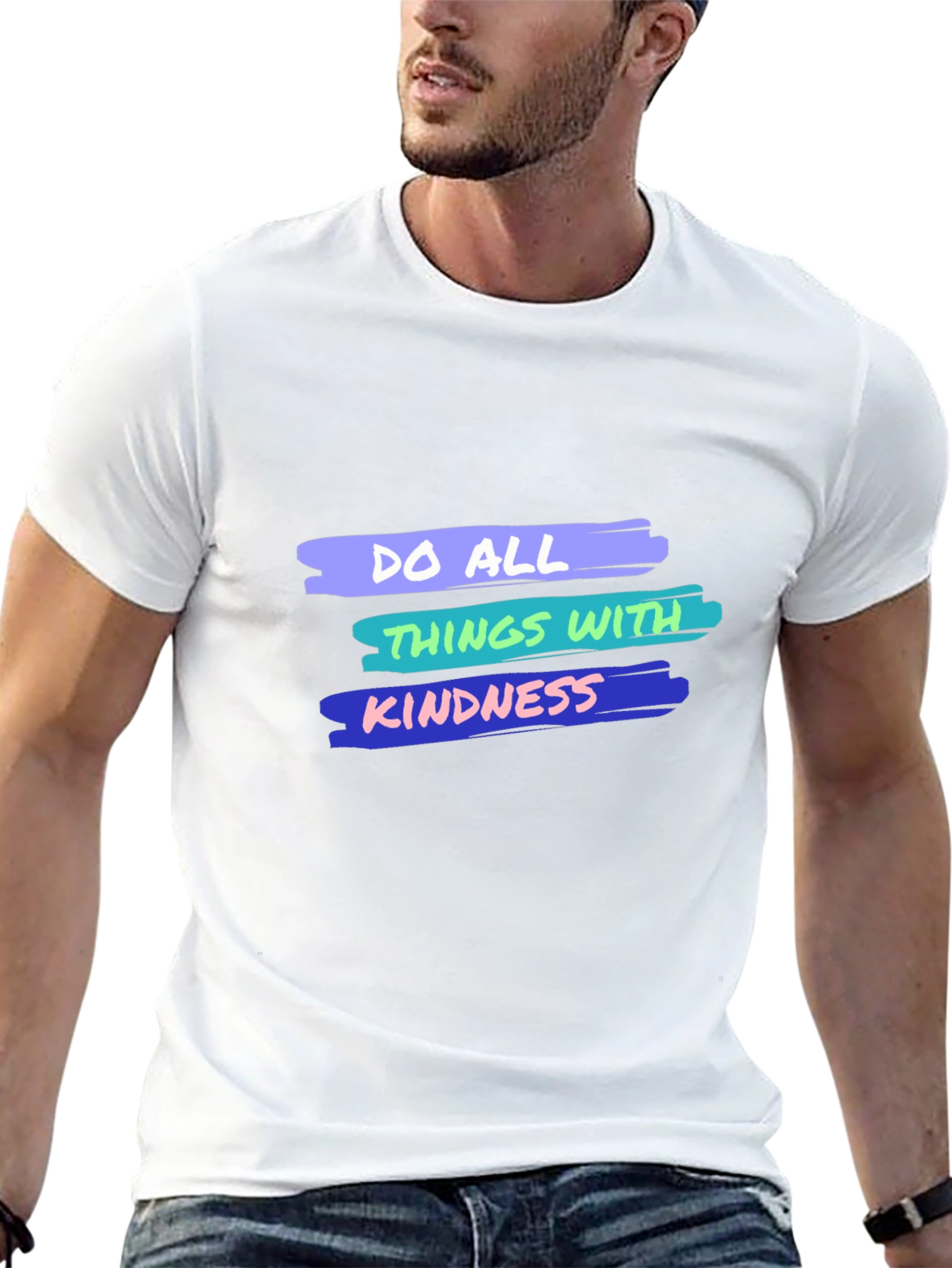 Black Kindness Graphic Tee - Unisex Casual T-Shirt view 13