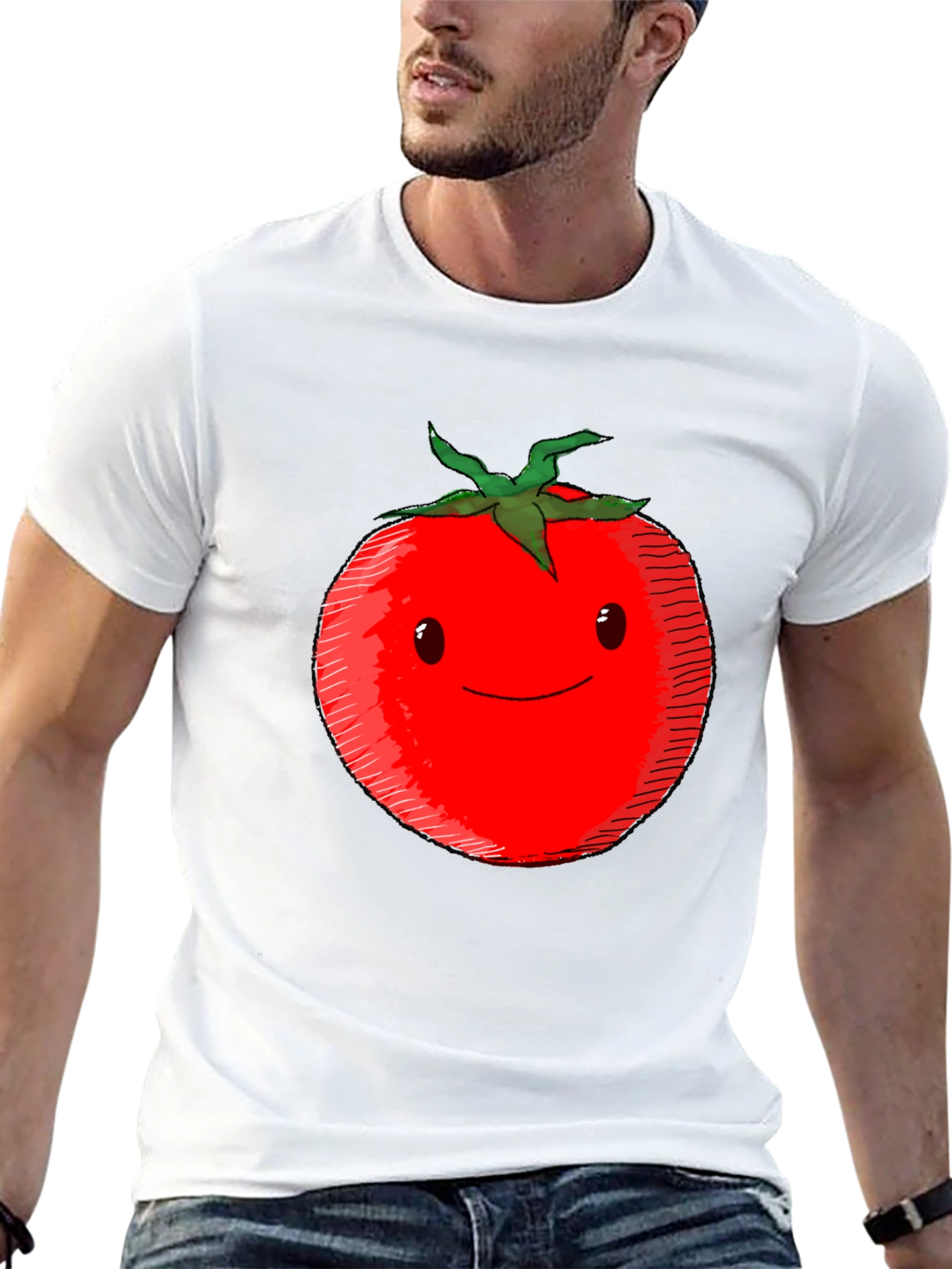 Black Tomato Graphic Tee - Cute & Comfy Unisex T-Shirt view 13