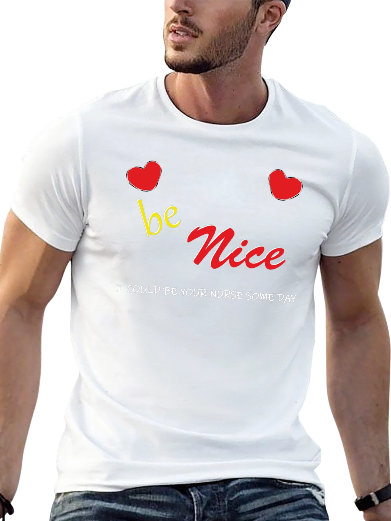 Black Be Nice Nurse T-Shirt view 13