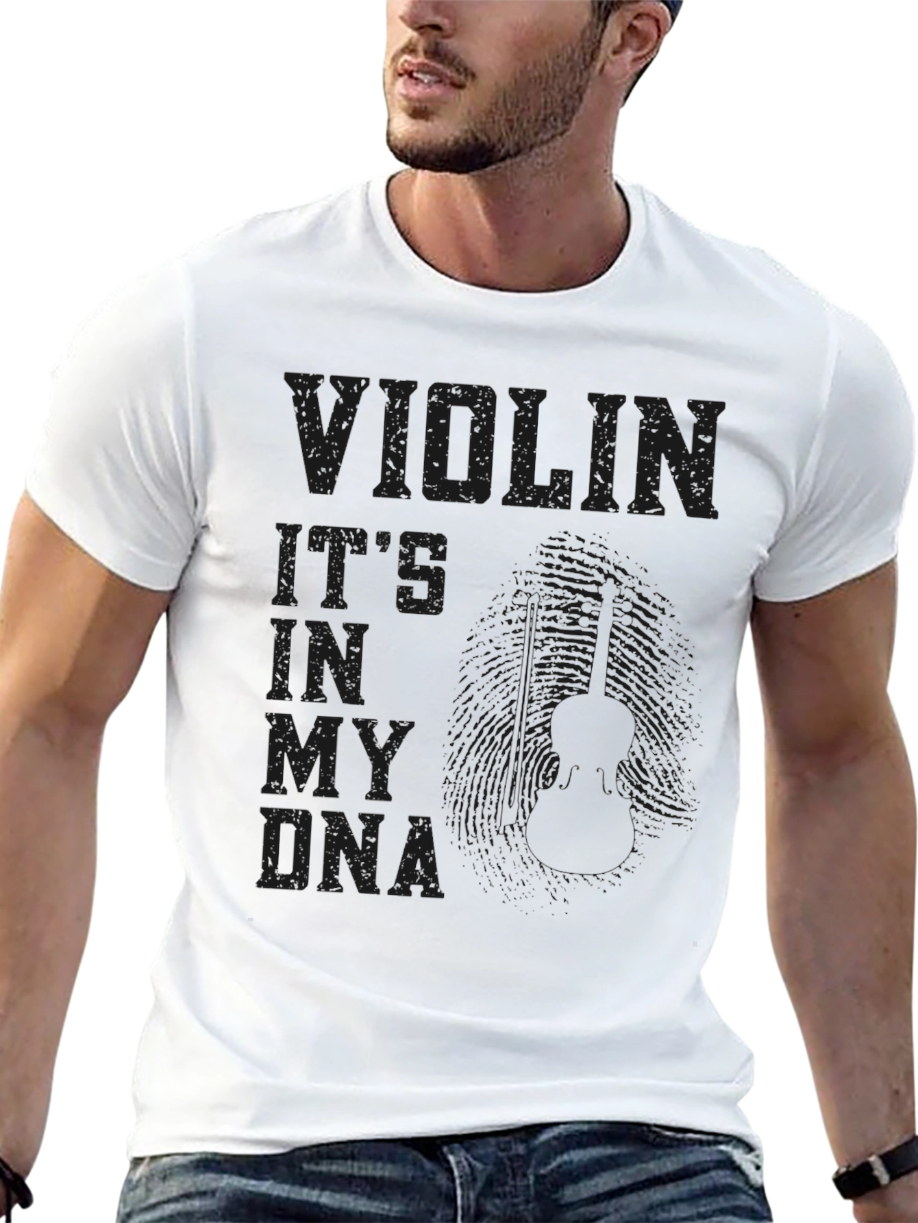 Black Violin DNA Black T-Shirt - Musician Gift view 13