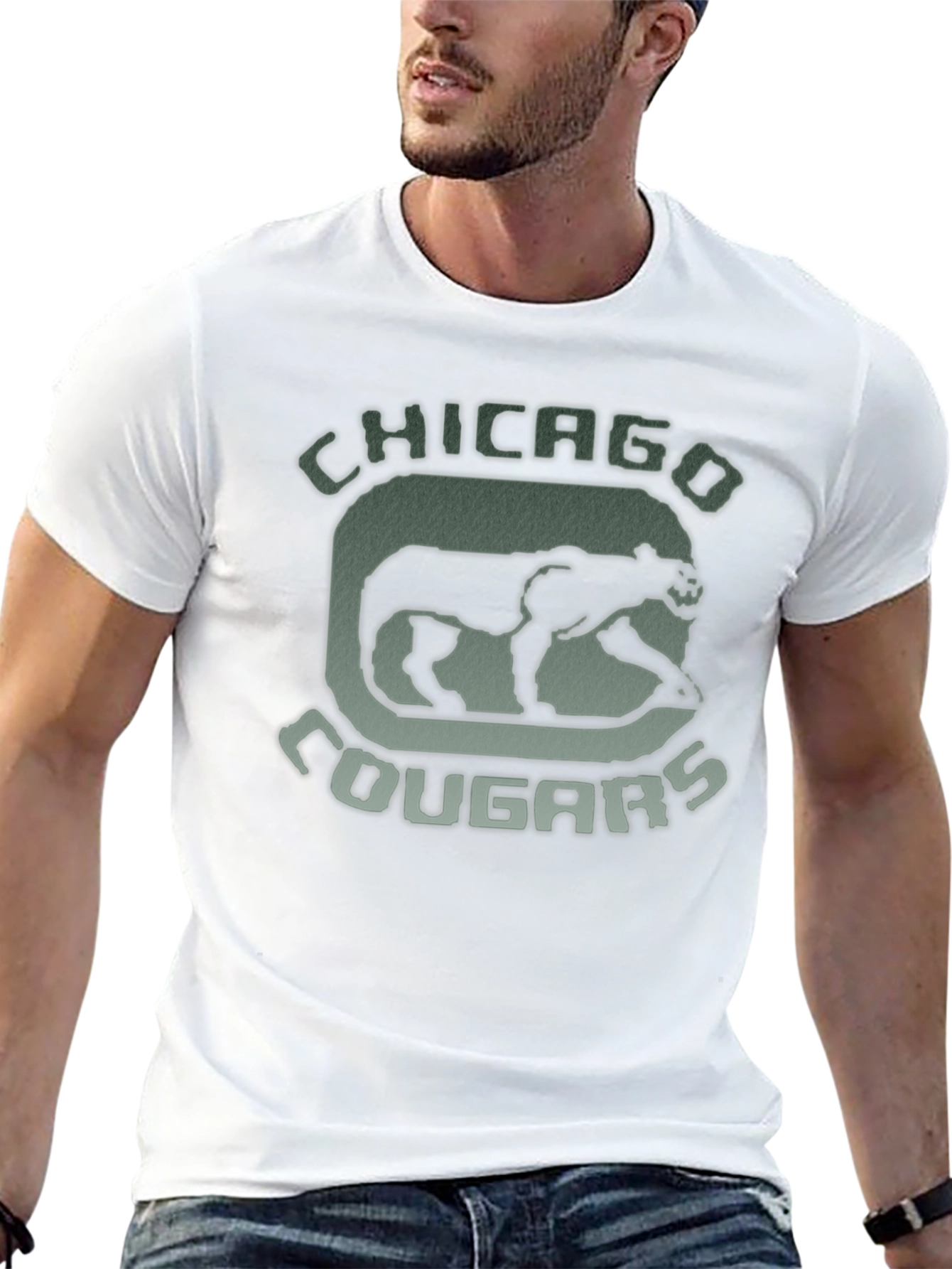 Black Chicago Cougars Vintage Graphic Tee view 13