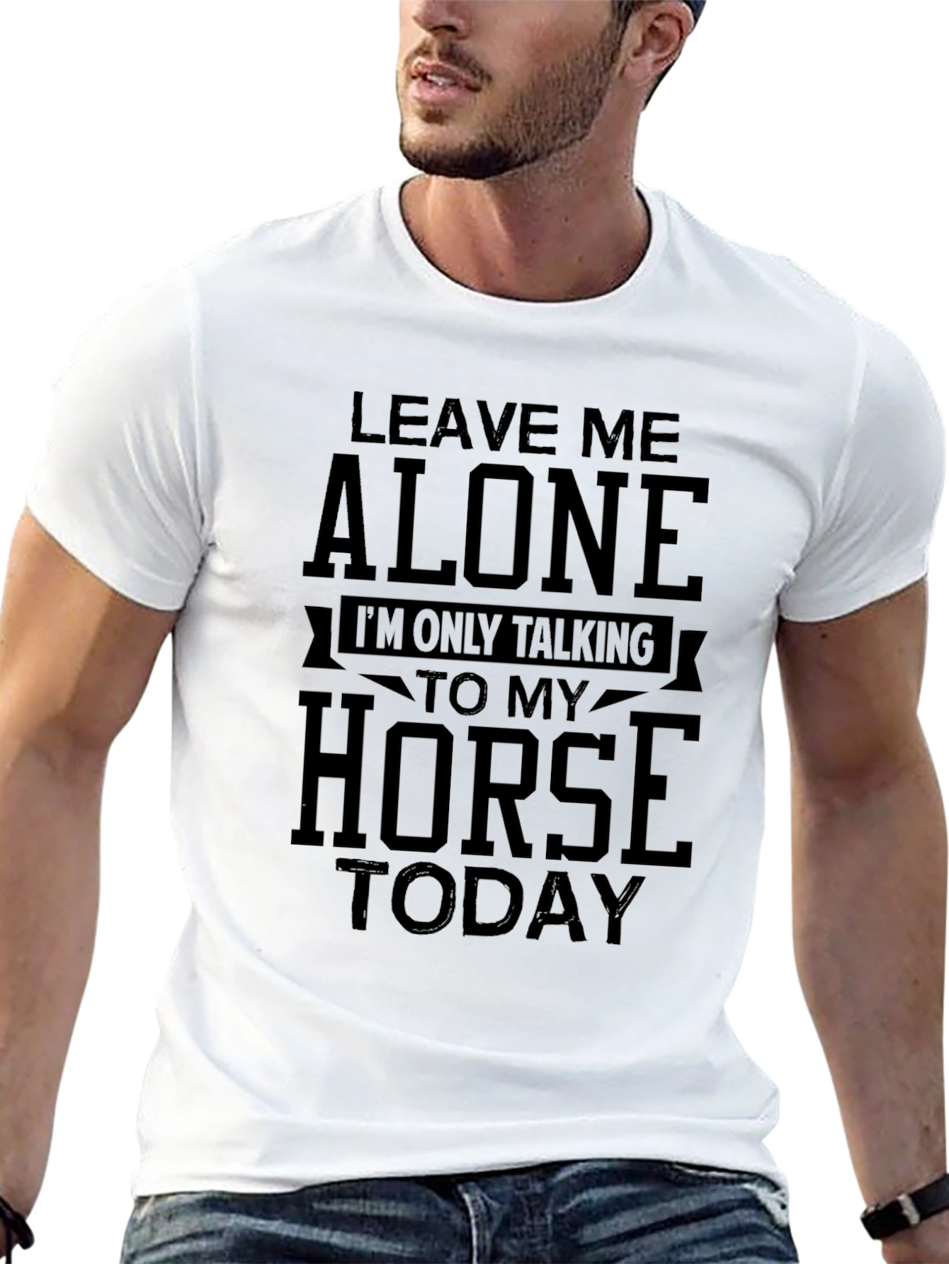 Black Horse Lover Graphic Tee - Leave Me Alone Today! view 13