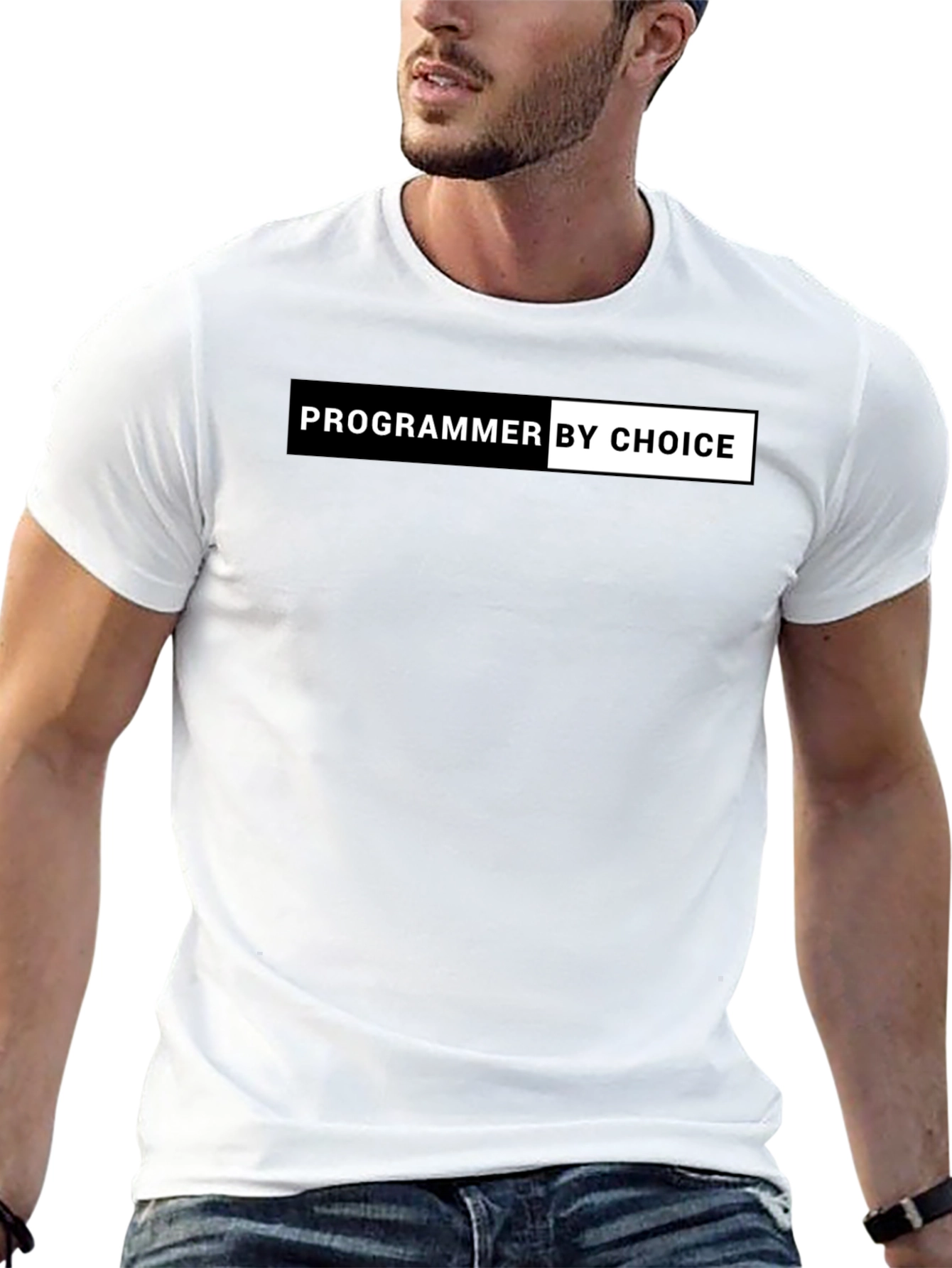 Black Programmer By Choice Black Graphic T-Shirt view 13