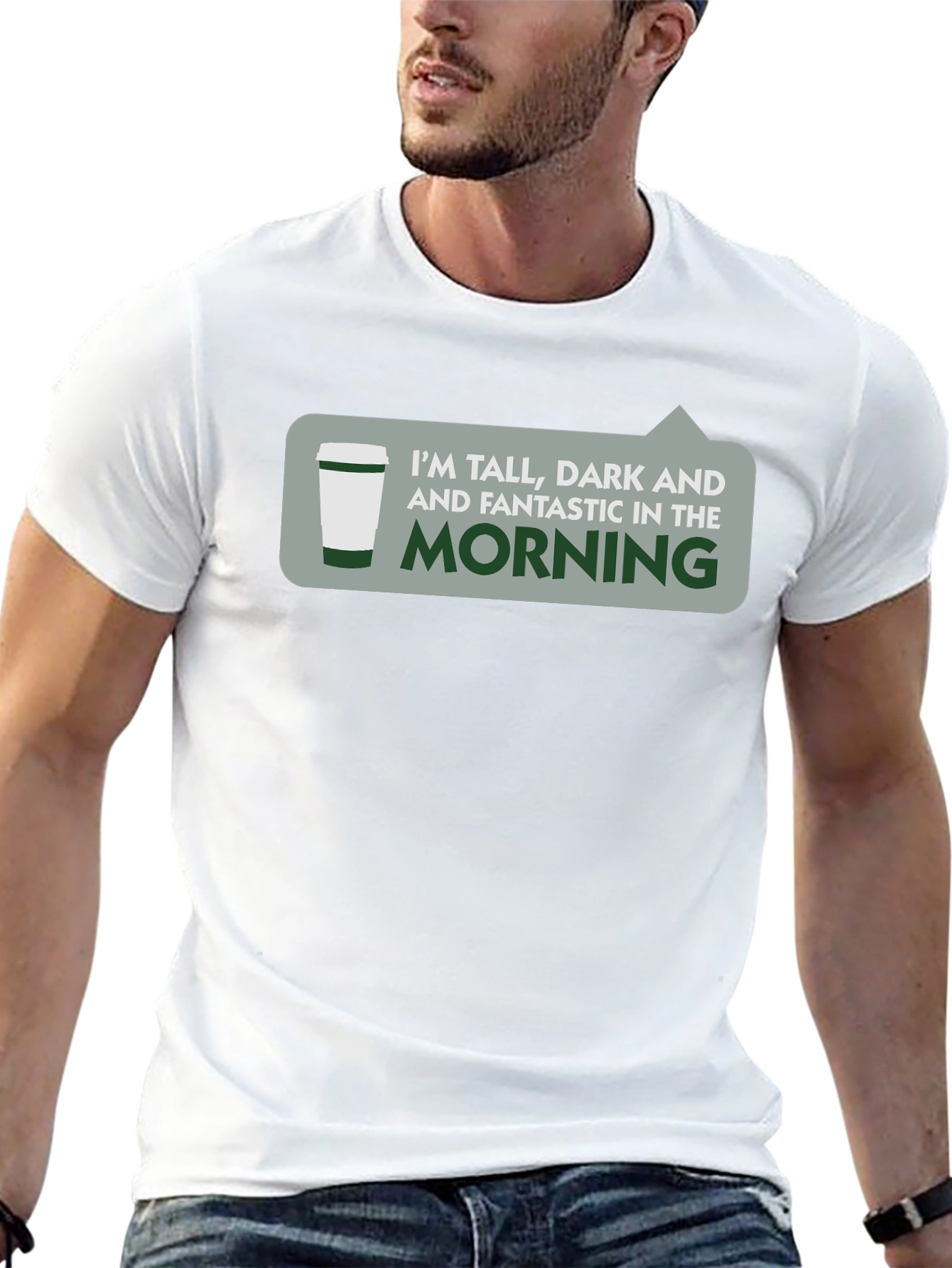 Black Tall, Dark & Fantastic Morning T-Shirt view 13