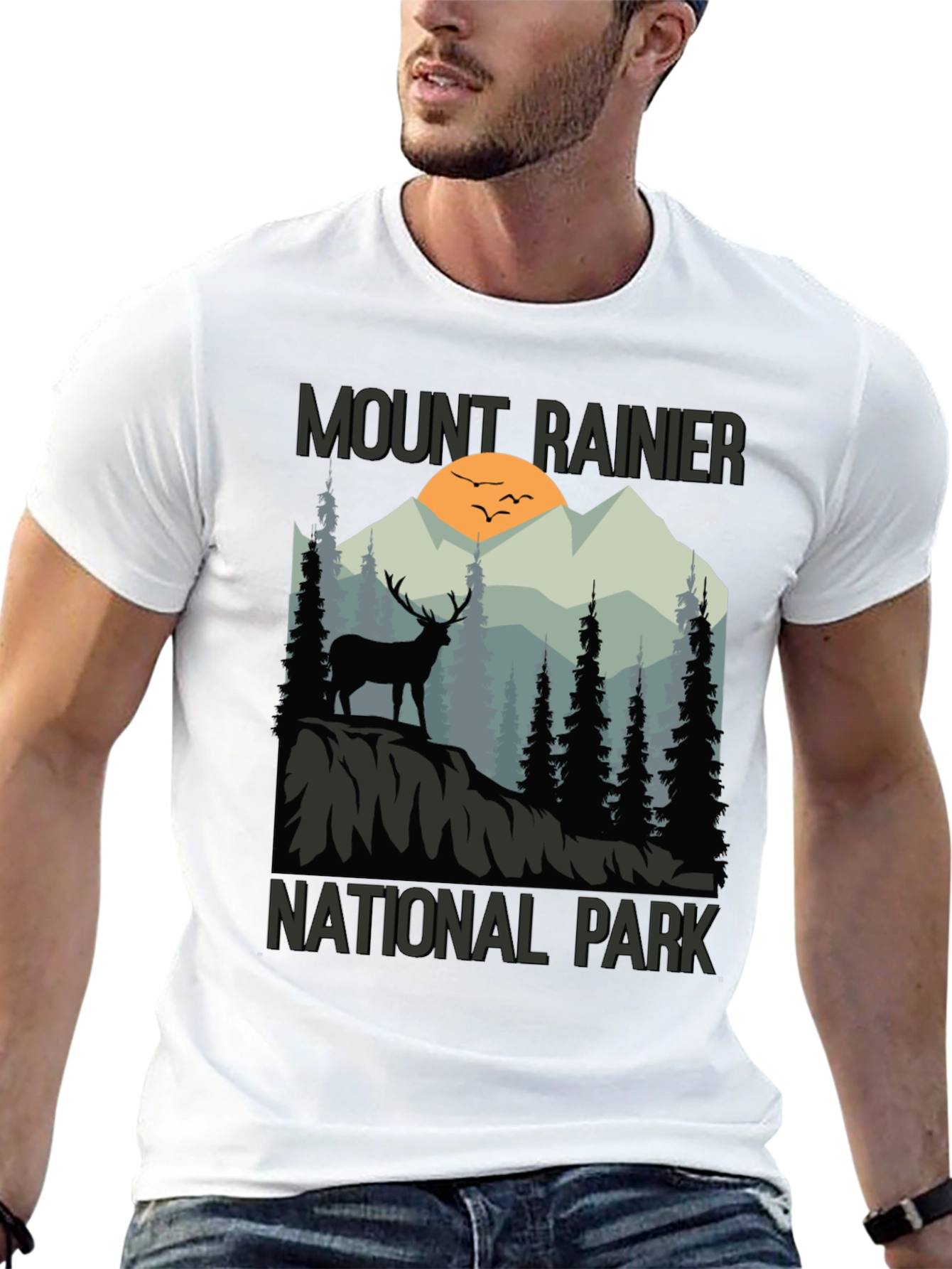 Mount Rainier National Park Graphic T-Shirt - 13