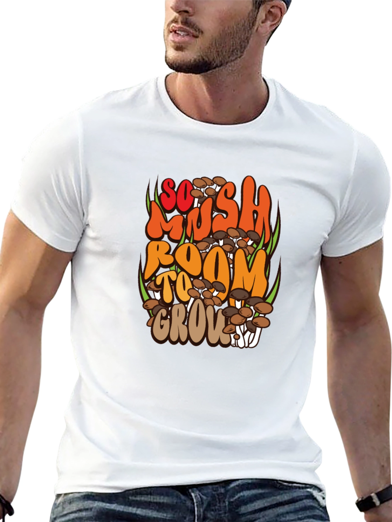 Black So Mush Room to Grow Black Graphic Tee view 13