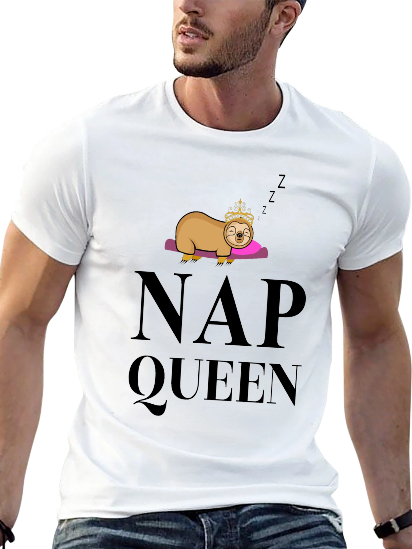 Black Nap Queen Sloth T-Shirt view 13