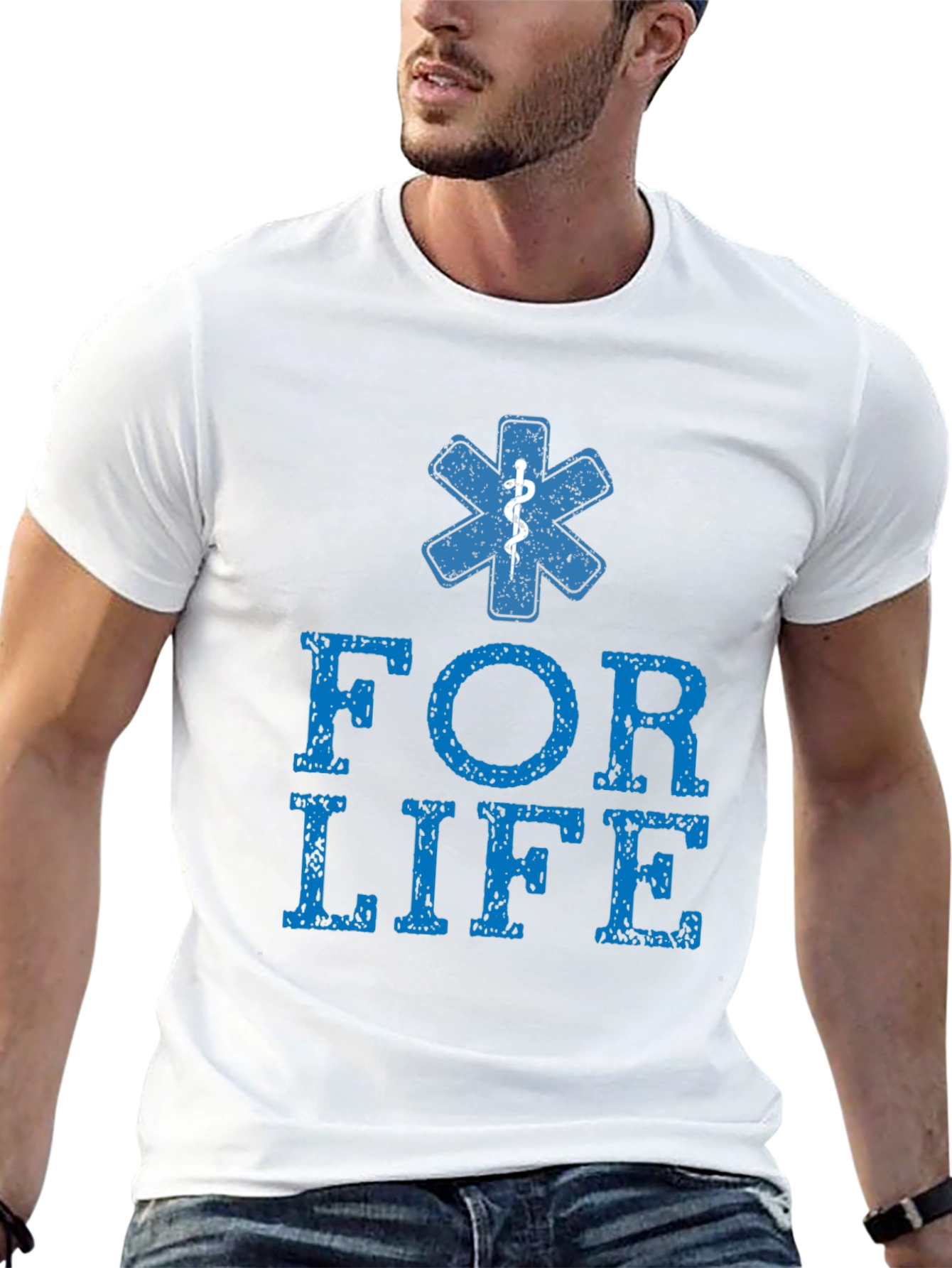 FOR LIFE Graphic Tee - EMS Medical T-Shirt - 13