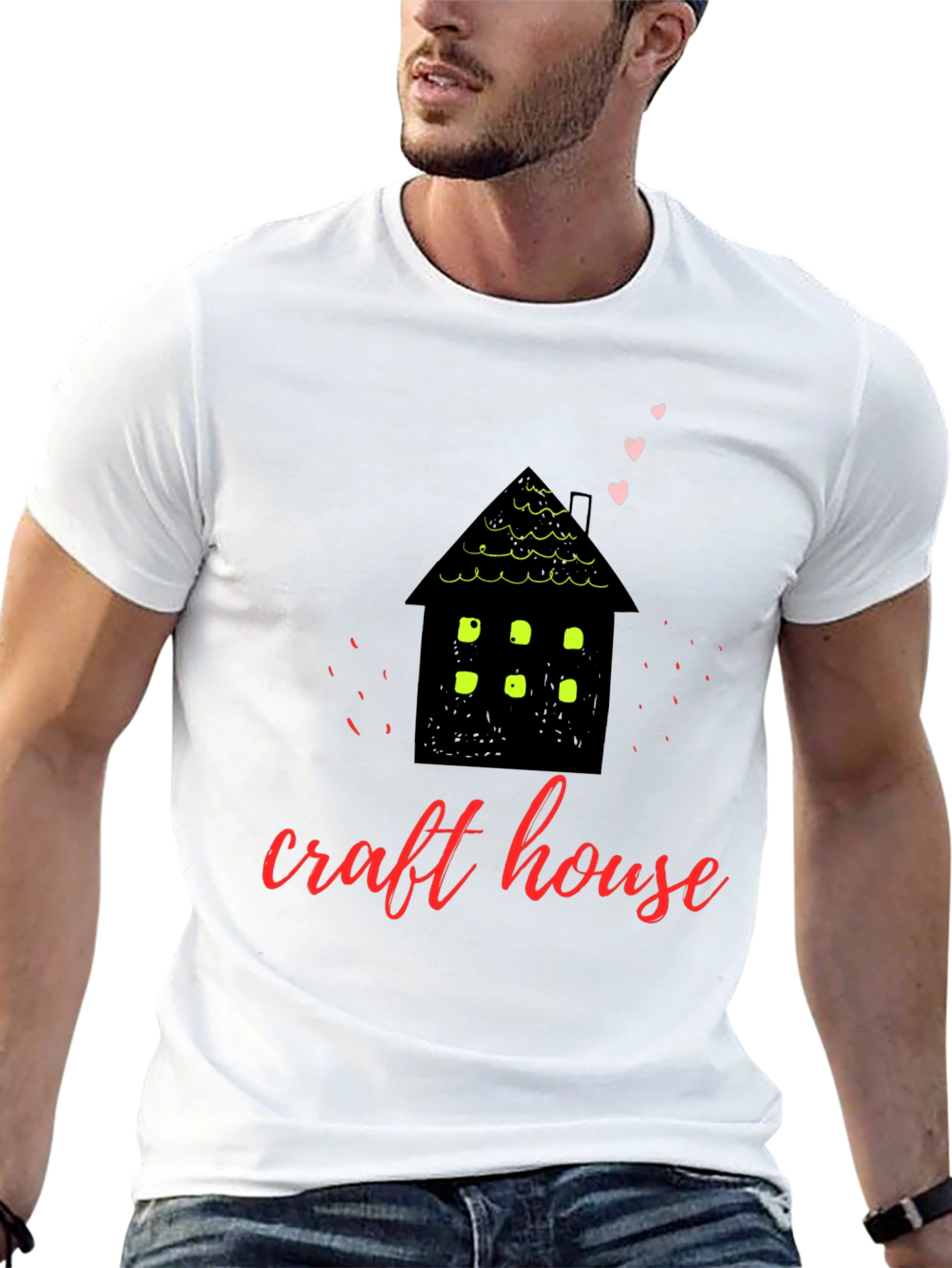 Black Craft House Graphic Tee - Cozy & Creative view 13