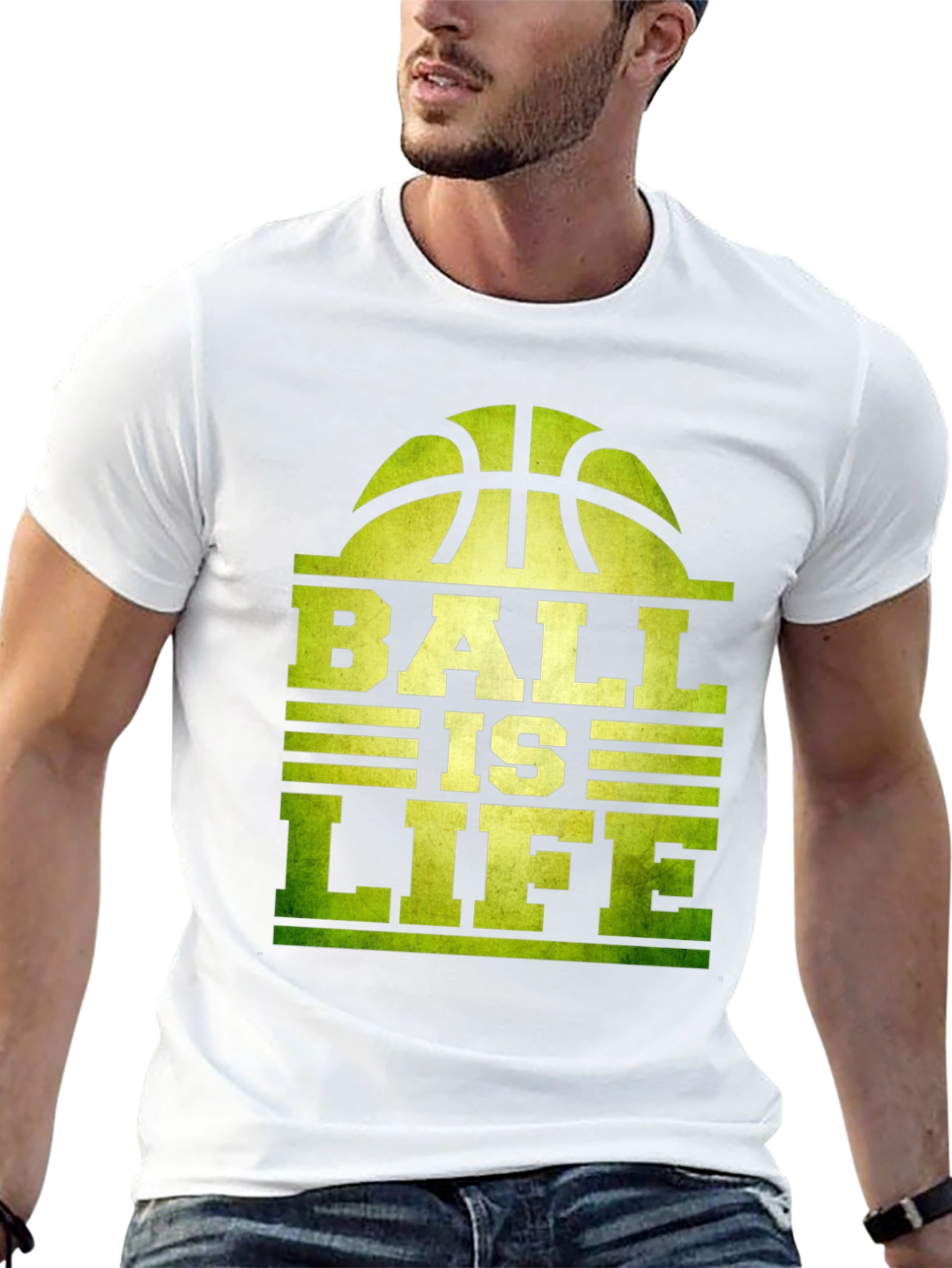 Black Ball is Life Graphic T-Shirt - Black Cotton Tee view 13