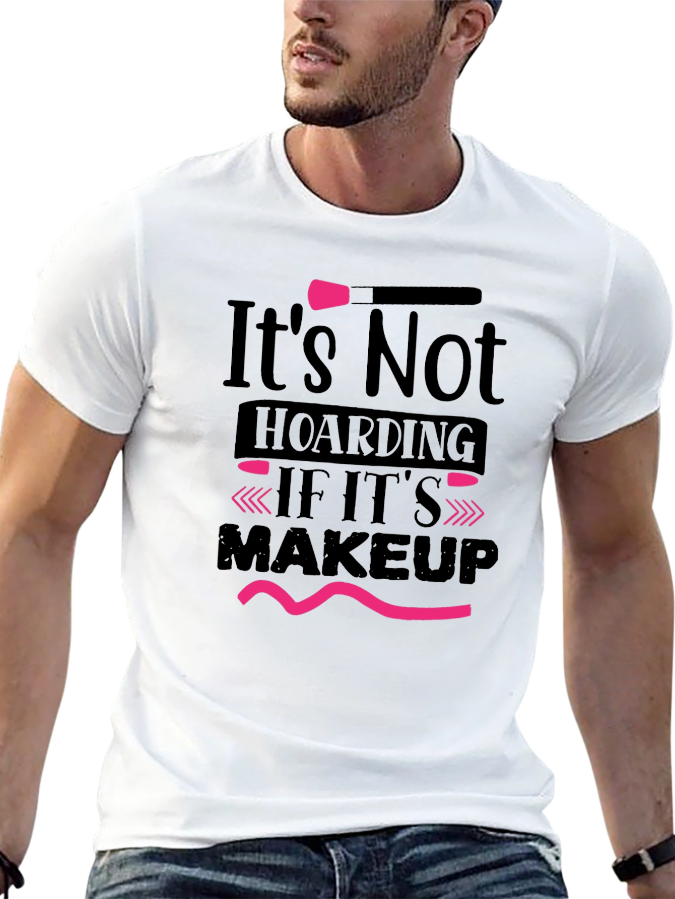 Black Makeup Lover T-Shirt: It's Not Hoarding! view 13