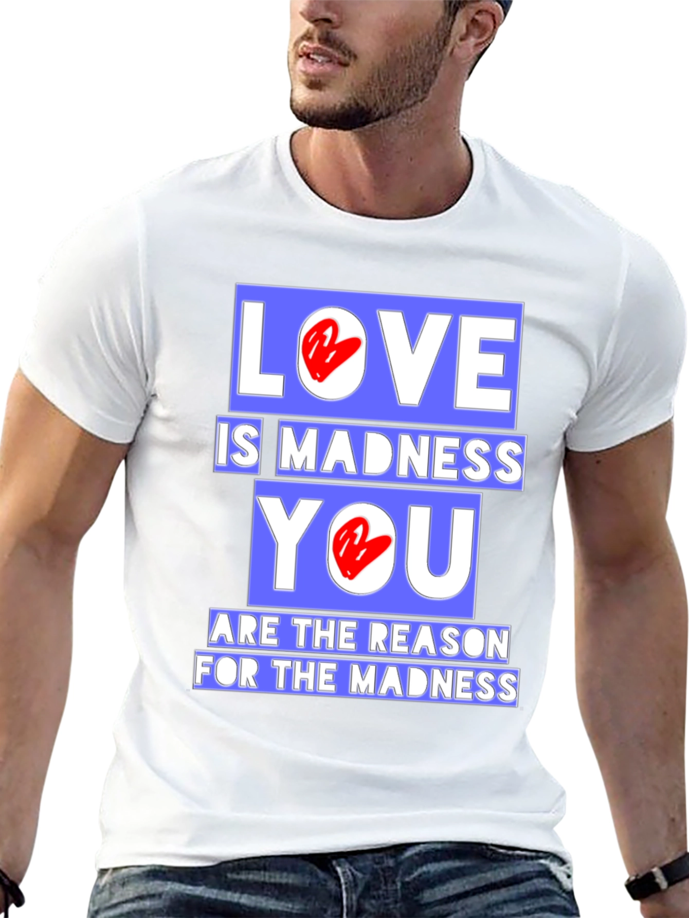 Black Love is Madness Graphic T-Shirt view 13