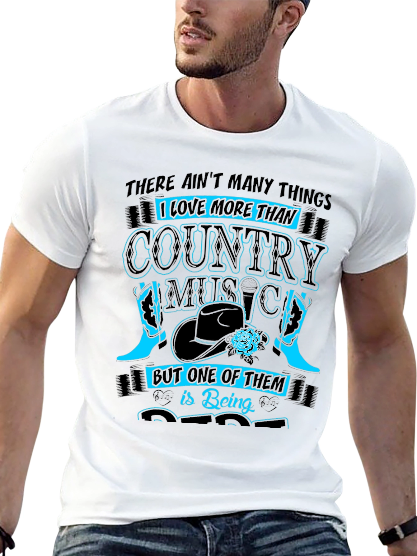 Black Country Music Lover T-Shirt - Unique Design view 13