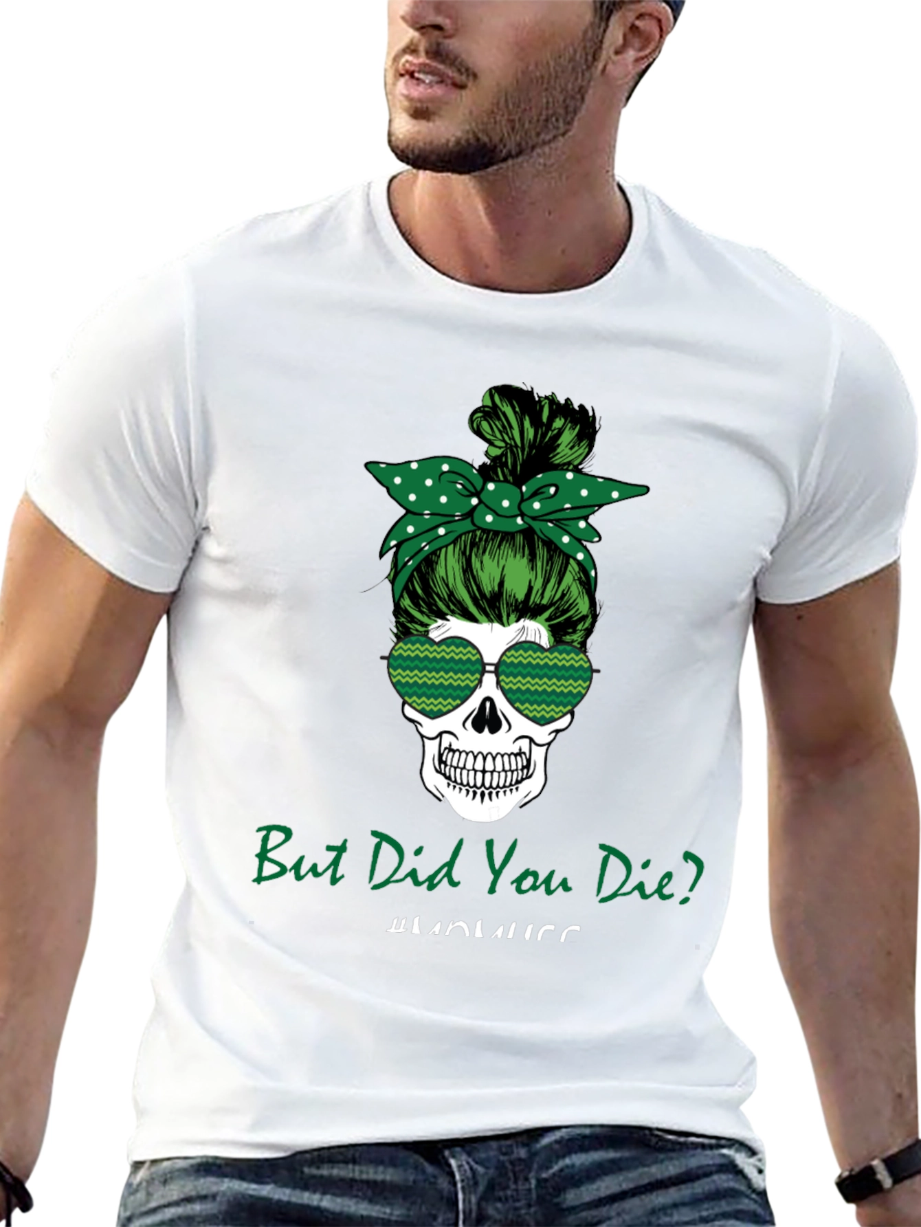 Black But Did You Die? Skull T-Shirt view 13