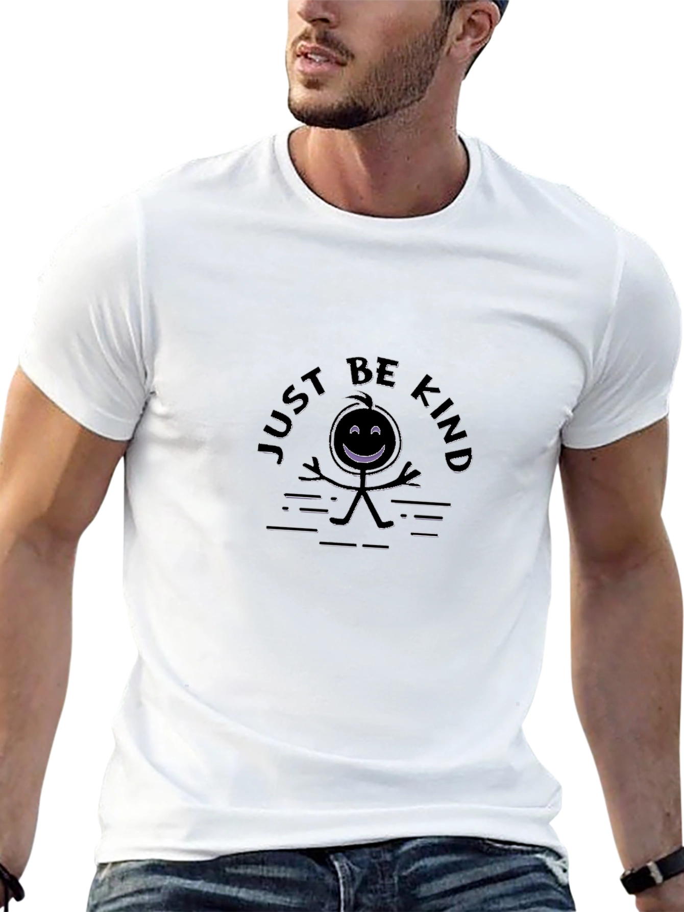 Black Just Be Kind Graphic T-Shirt - Black view 13
