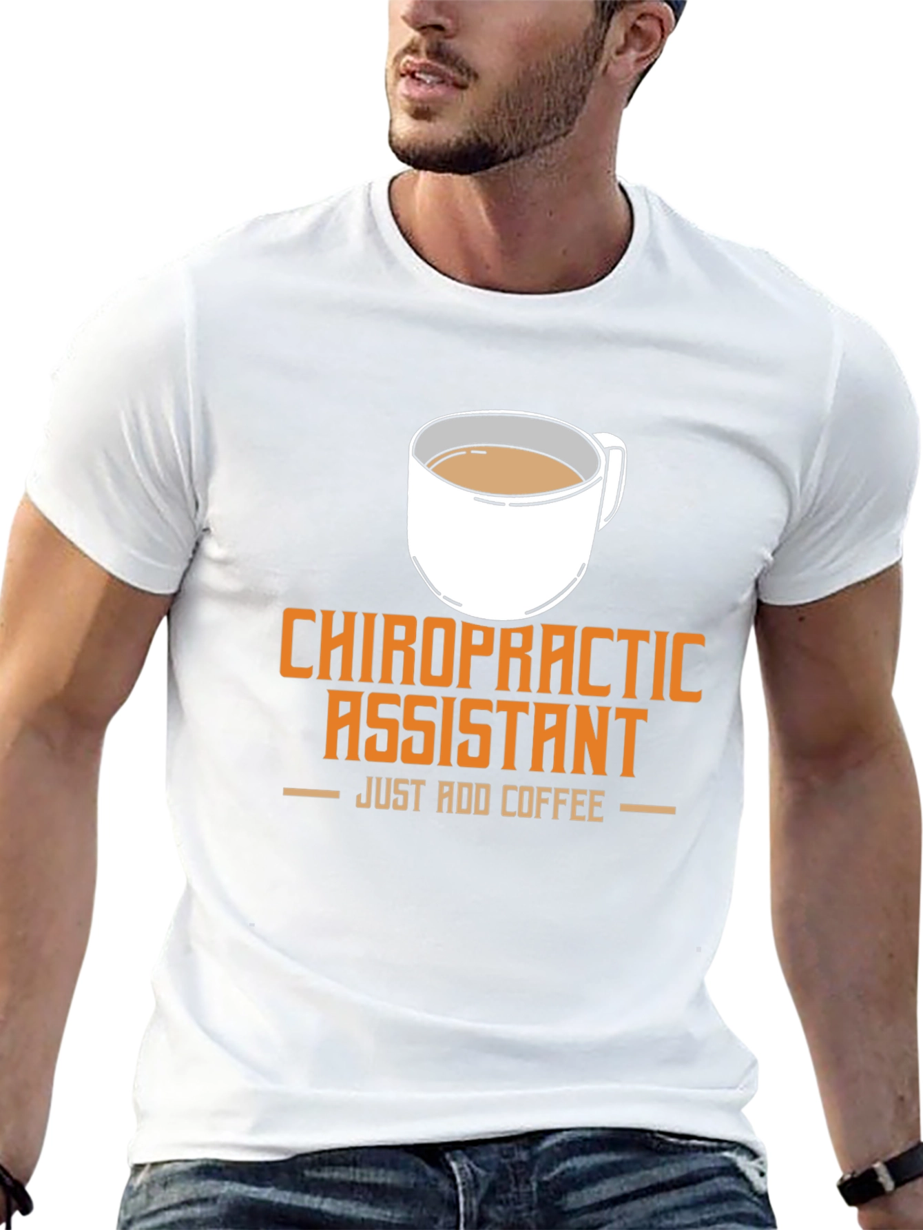 Black Chiropractic Assistant Coffee T-Shirt view 13
