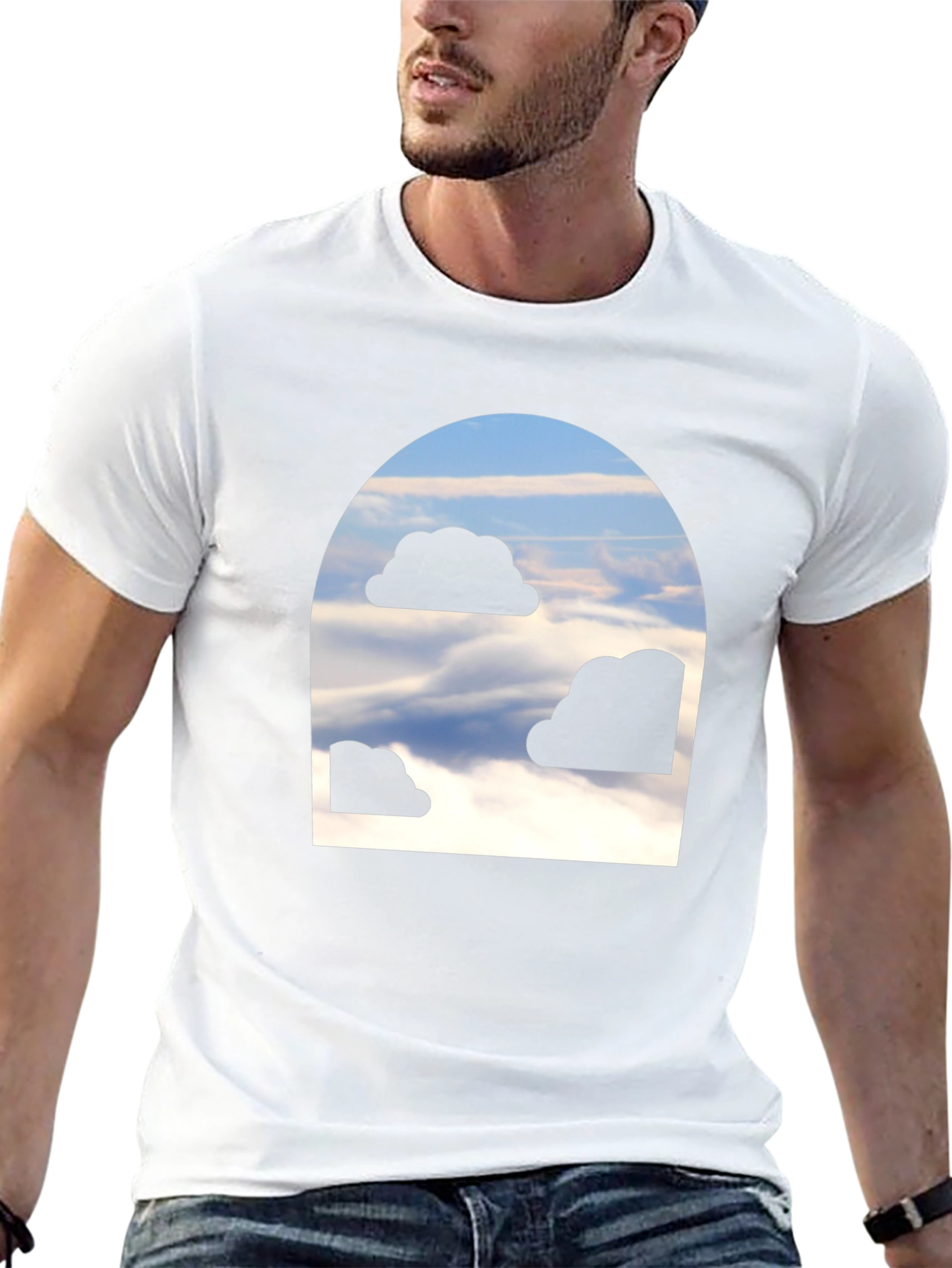 Black Cloud Portal Graphic Tee - Unique Design view 13