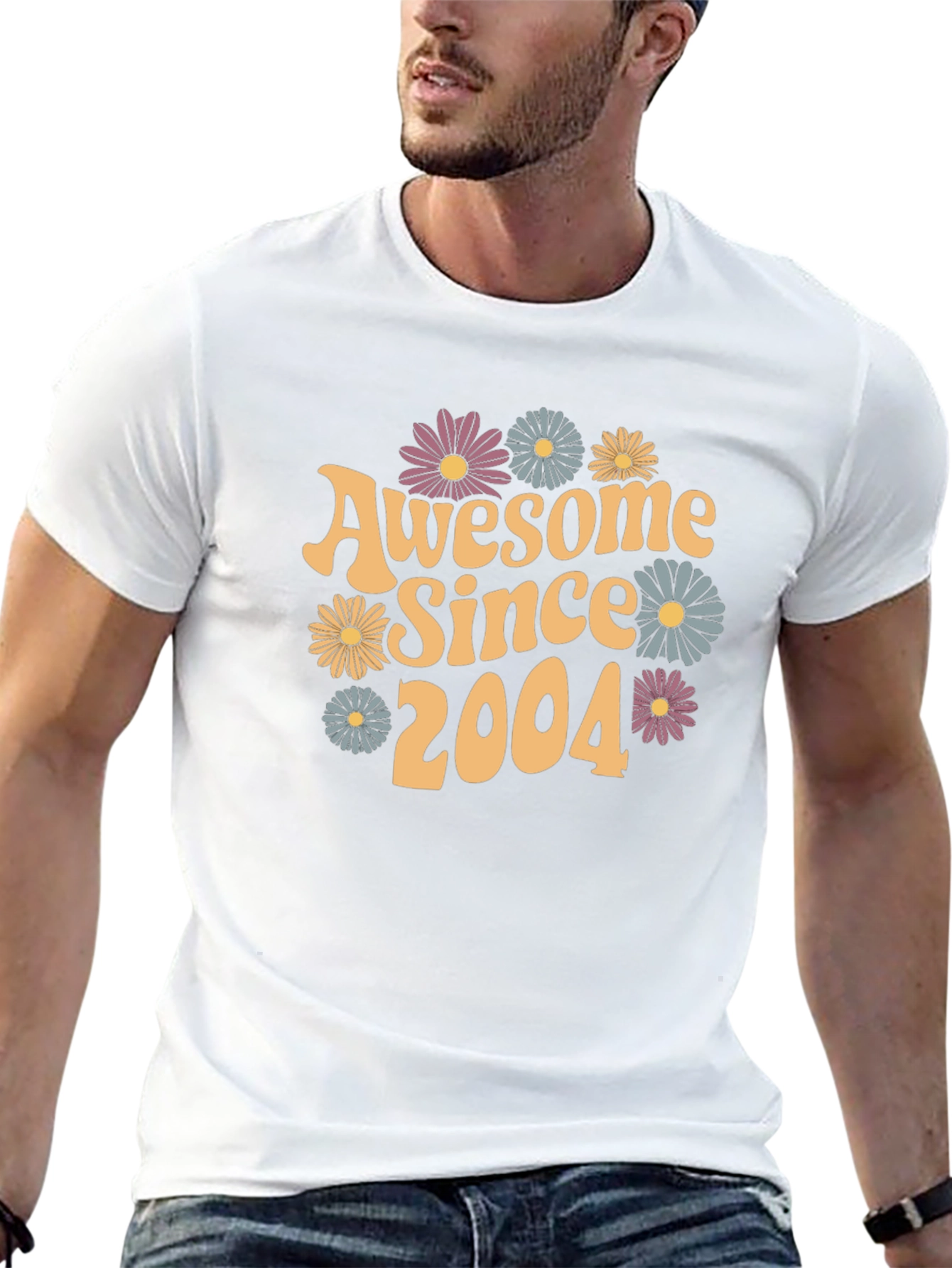 Black Awesome Since 2004 Graphic Tee view 13