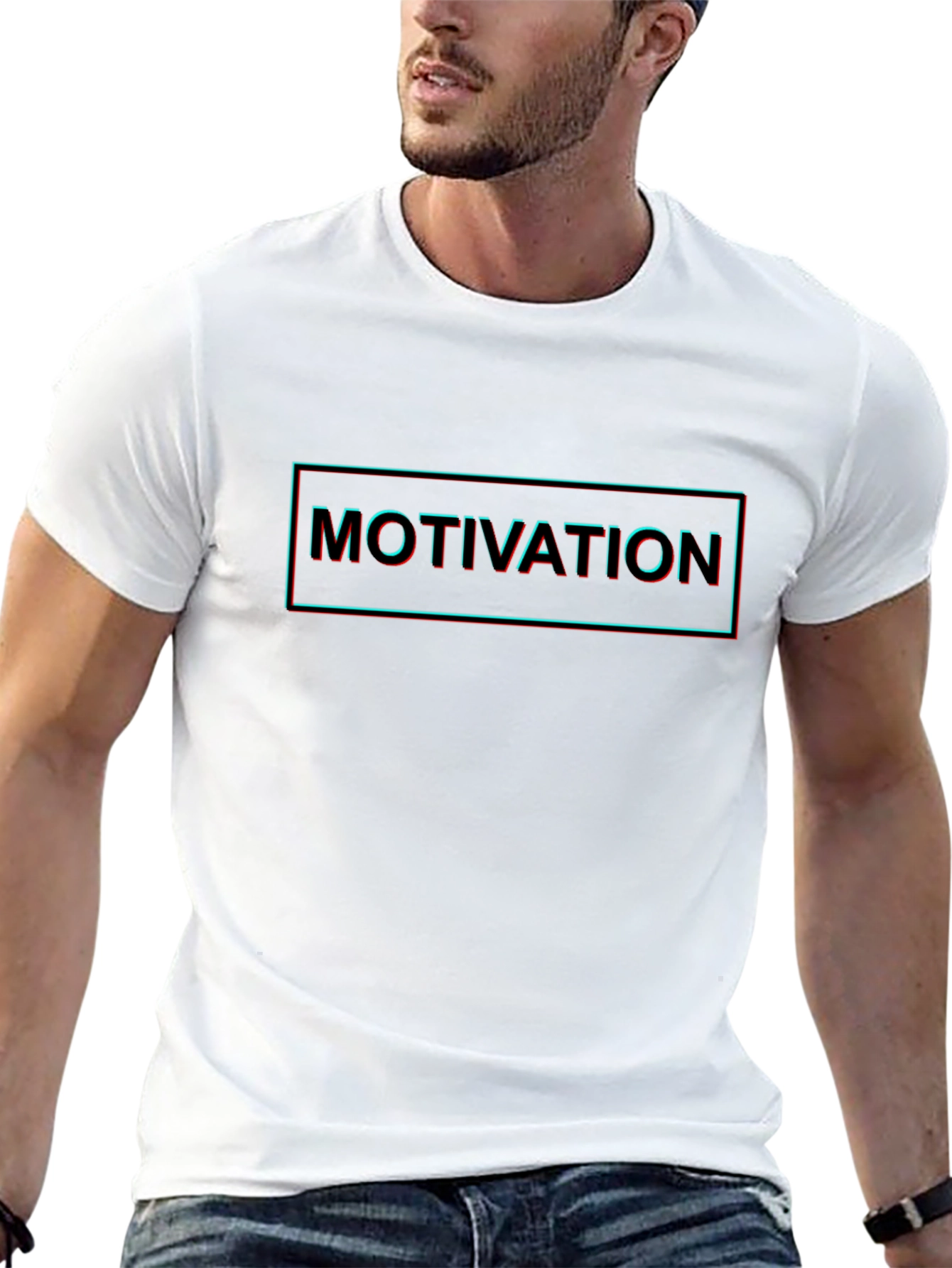 Black Motivation Graphic Black T-Shirt view 13