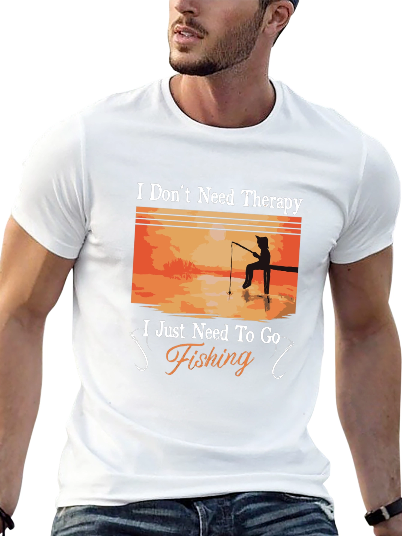 Fishing Therapy T-Shirt - Angler's Humor Tee - 13