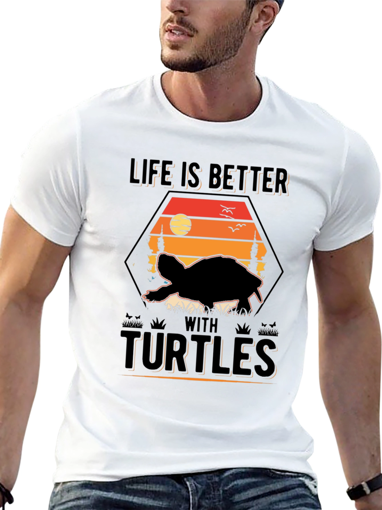 Life Is Better With Turtles Graphic Tee - 13
