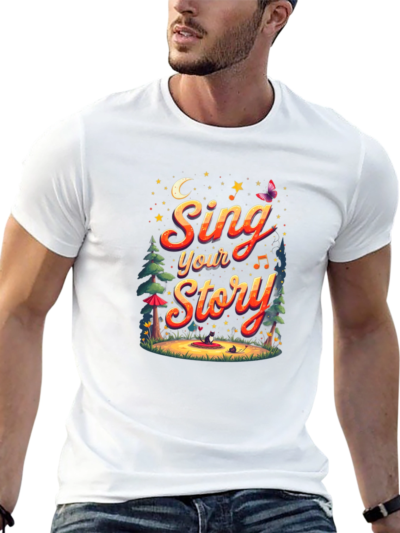 Black Sing Your Story Graphic Tee view 13