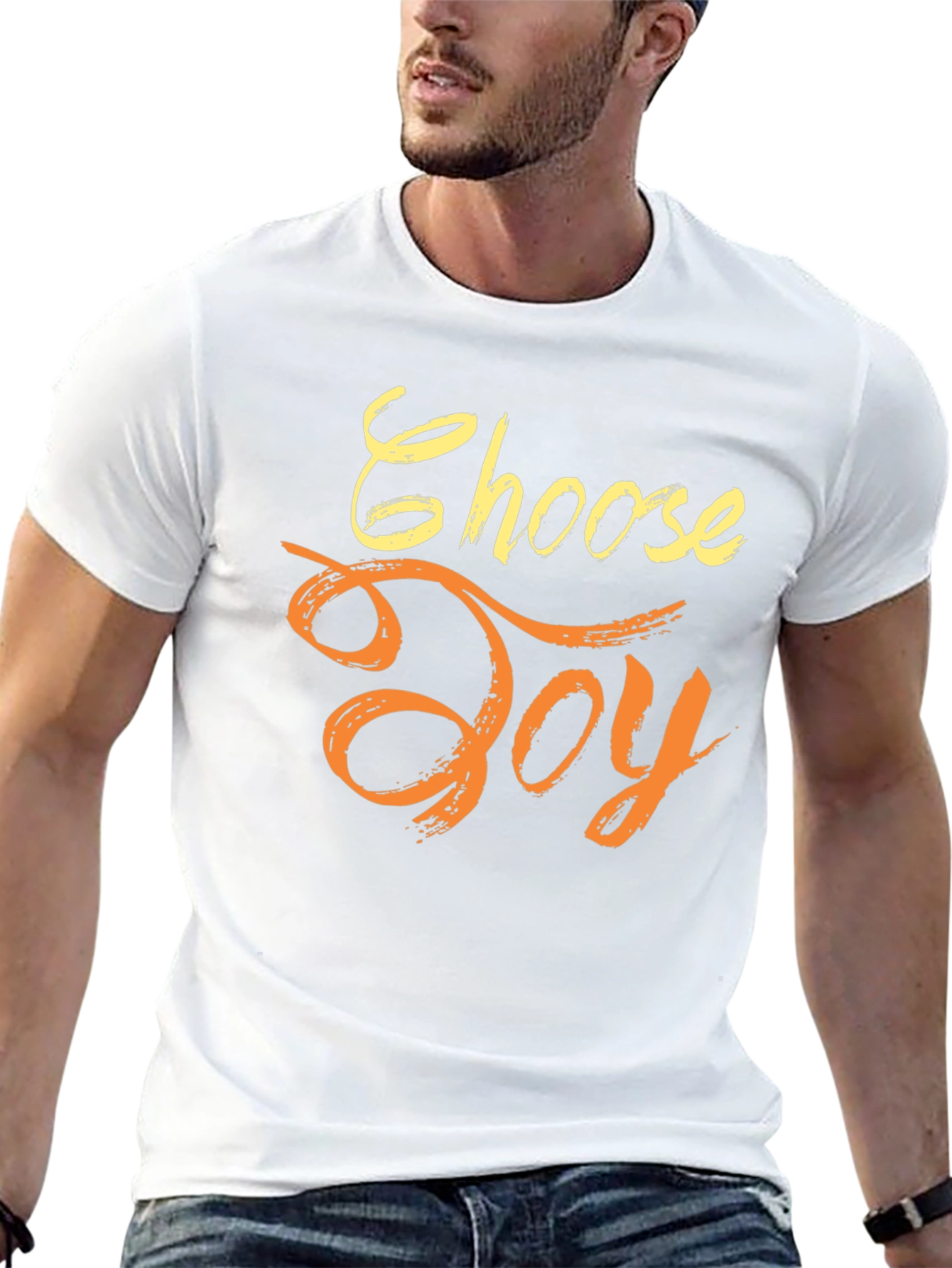 Black Choose Joy Graphic T-Shirt view 13