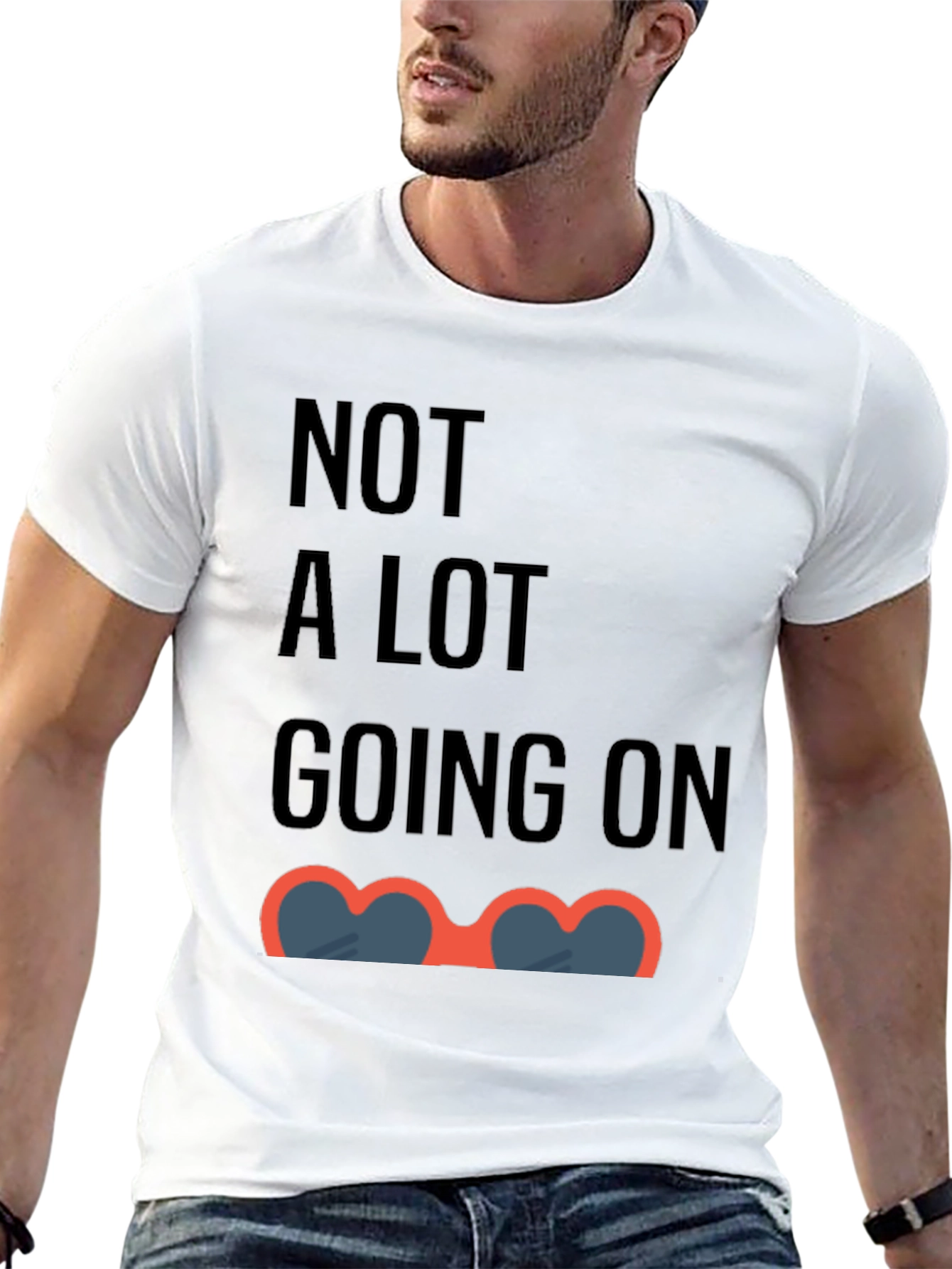 Black Funny 'Not A Lot Going On' Graphic Tee view 13