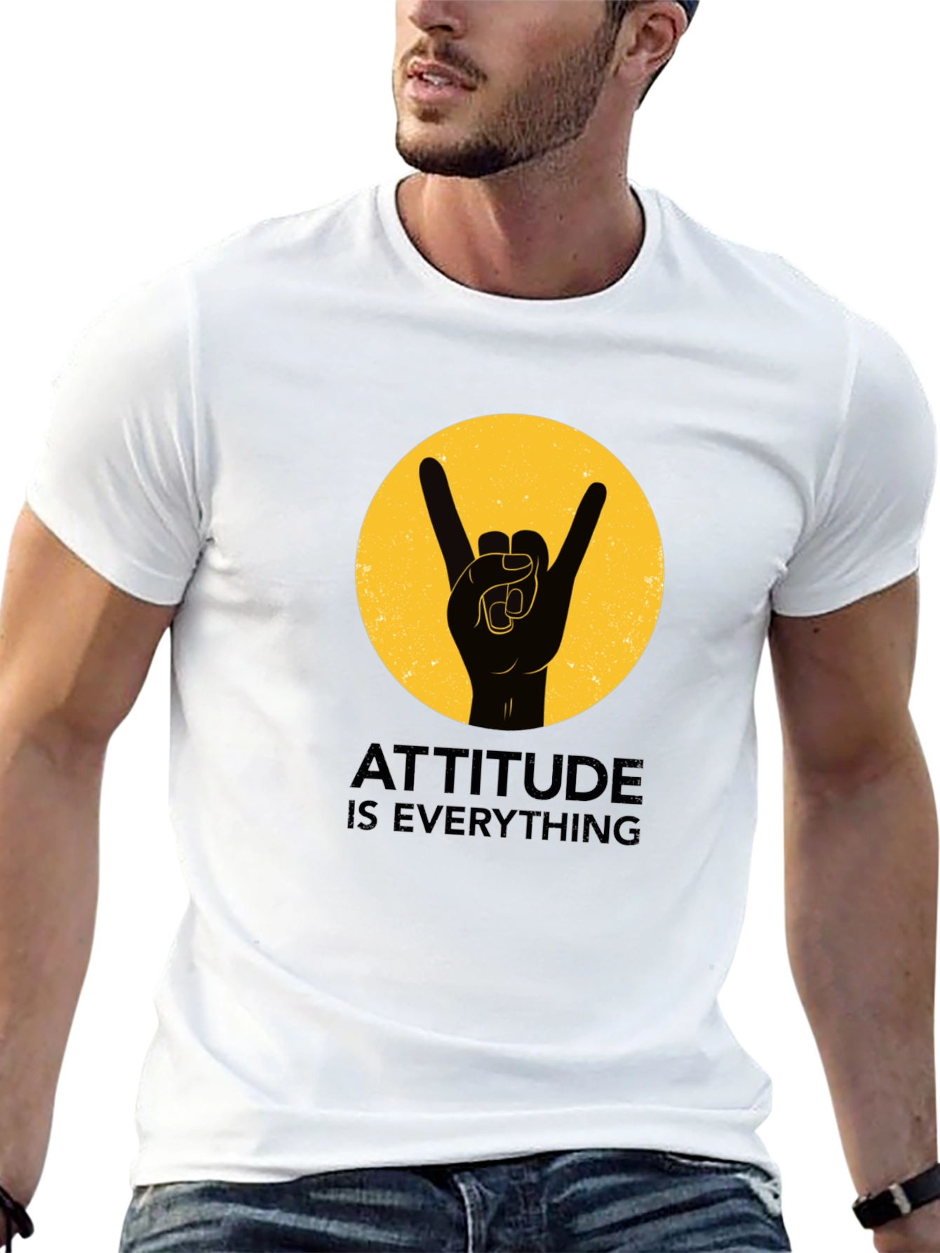 Black Attitude is Everything Graphic Tee view 13