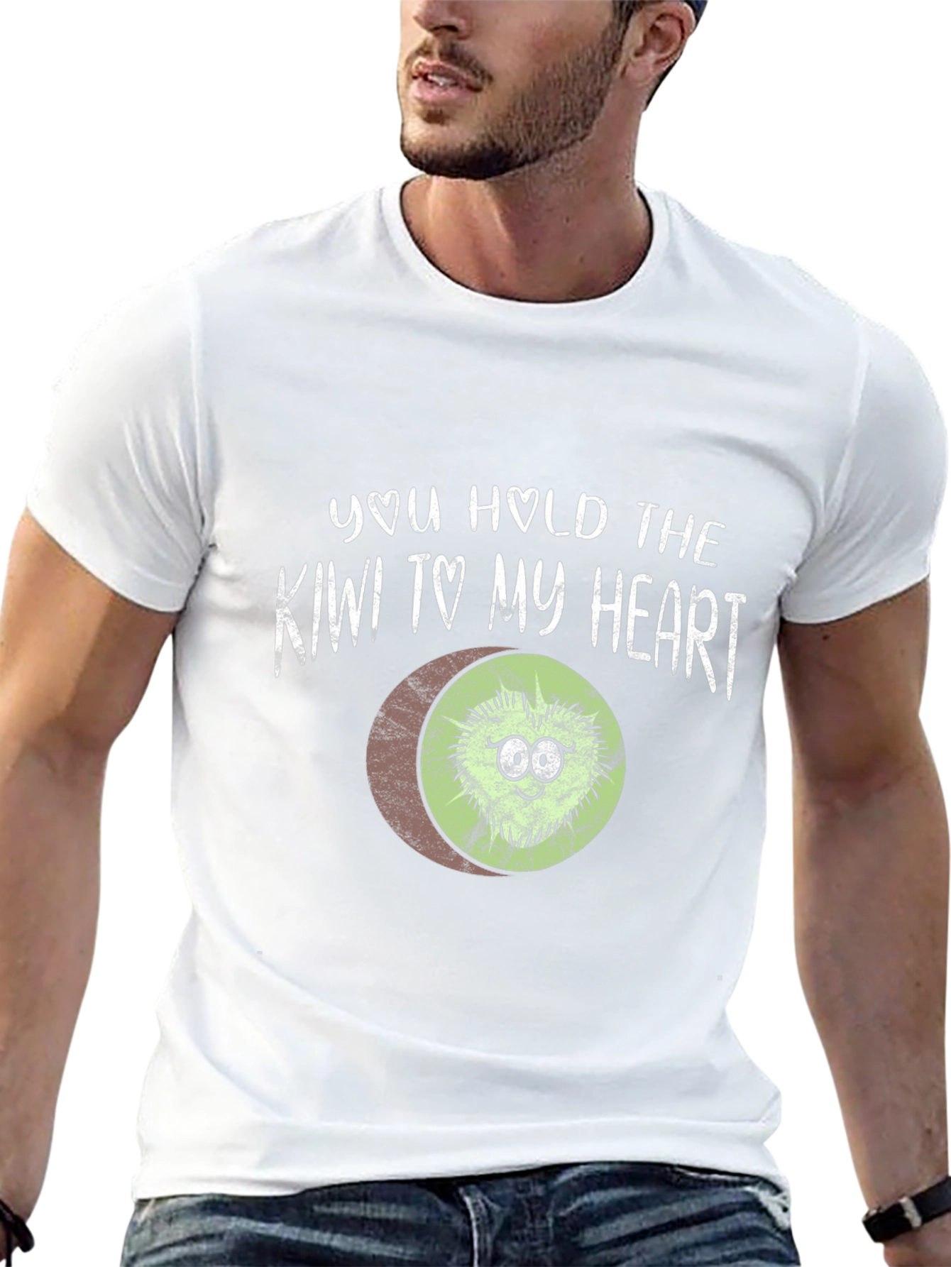 Black You Hold the Kiwi to My Heart T-Shirt view 13