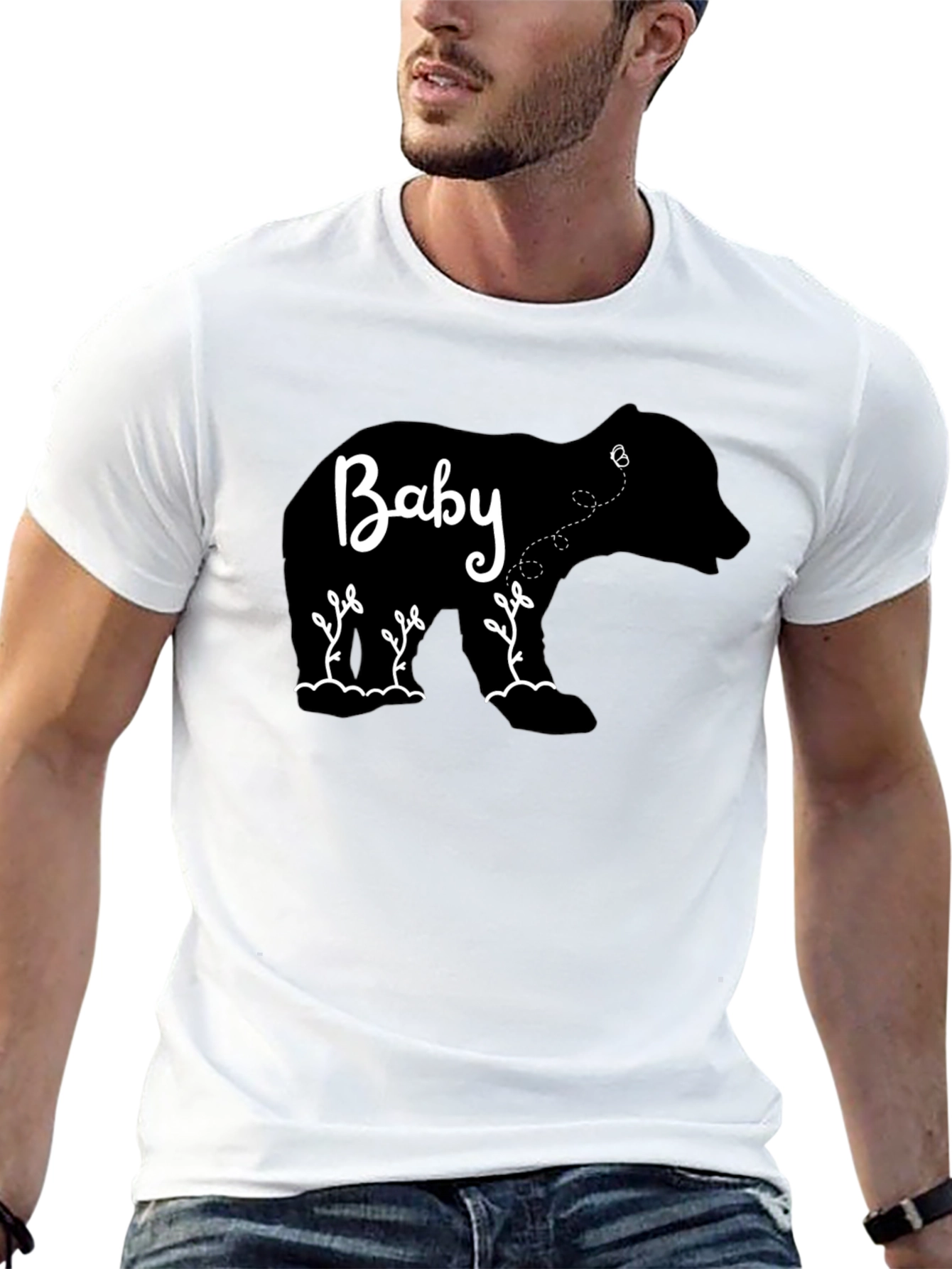 Black Baby Bear Tee - Cute Animal Graphic T-Shirt view 13