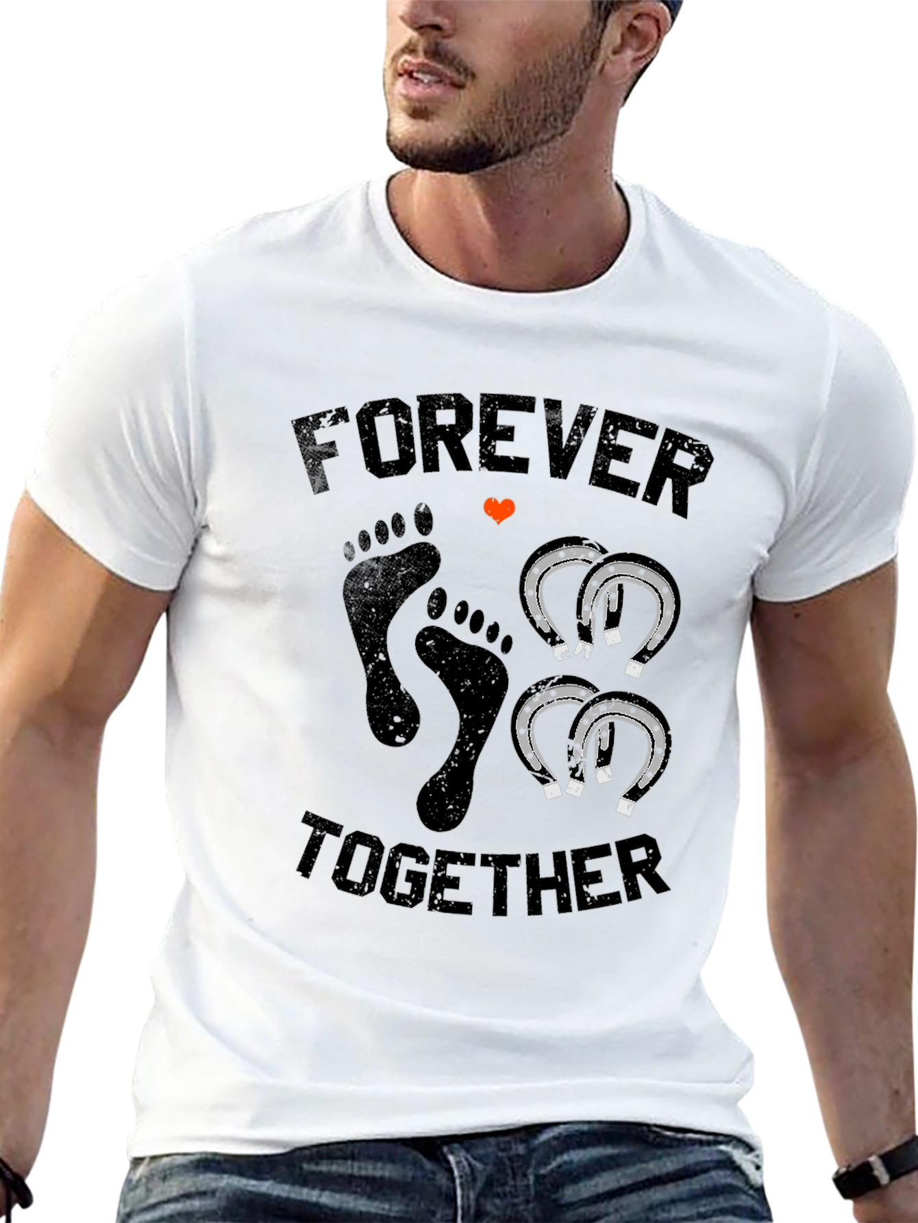 Black Forever Together Graphic Tee view 13