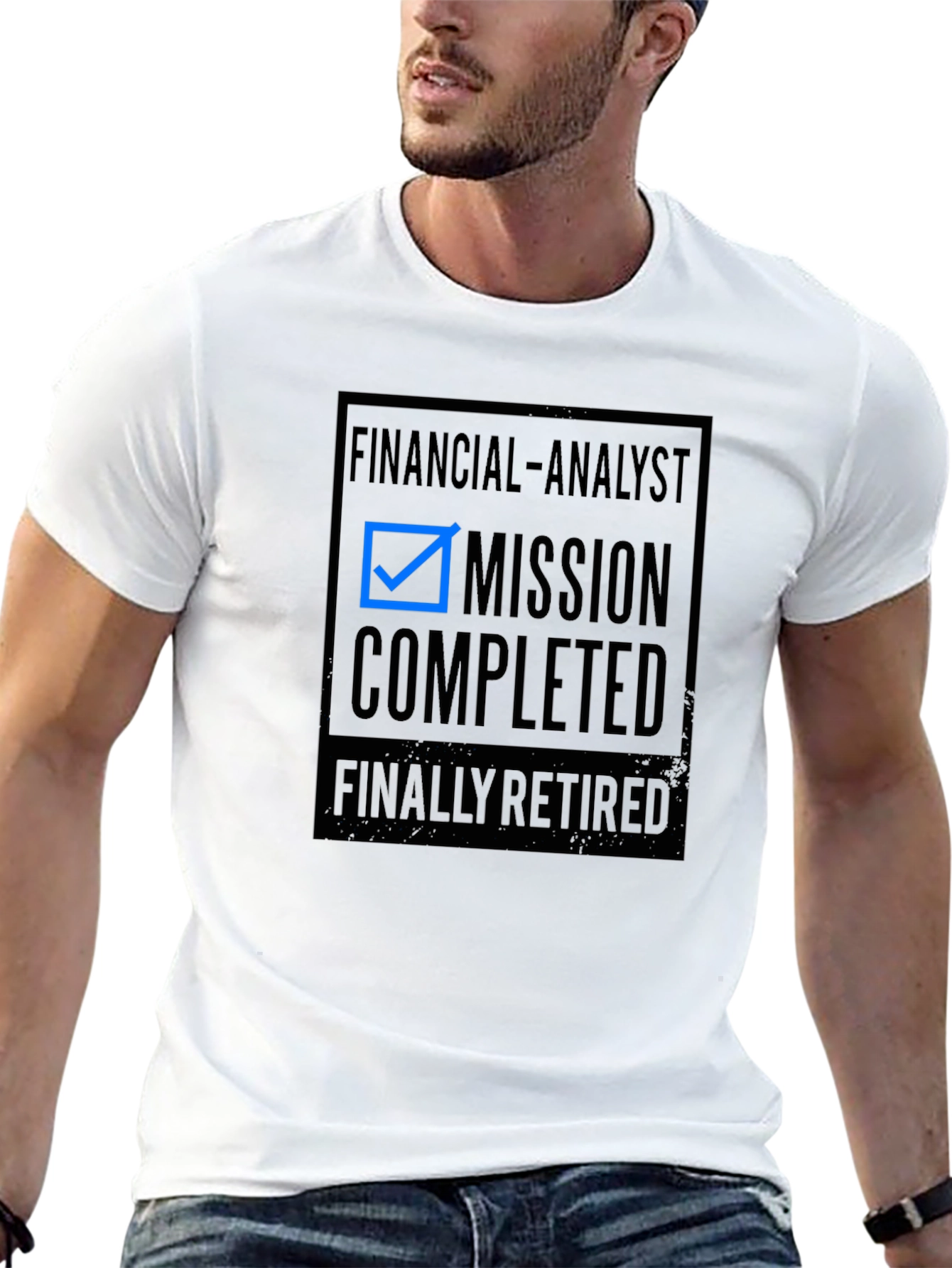 Financial Analyst Mission Completed Retired T-Shirt - 13