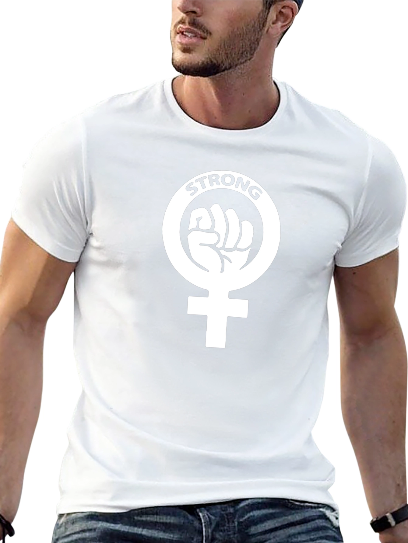 Black Feminist Strong T-Shirt - Empowering Graphic Tee view 13