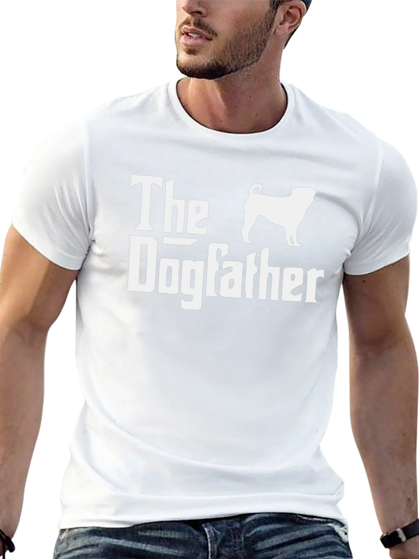 Black The Dogfather T-Shirt - Funny Dog Lover Tee view 13