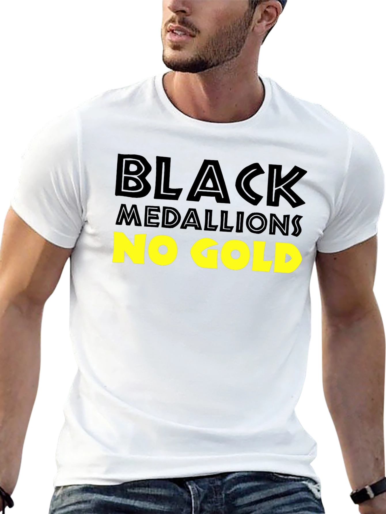 Black Black Medallions No Gold T-Shirt view 13
