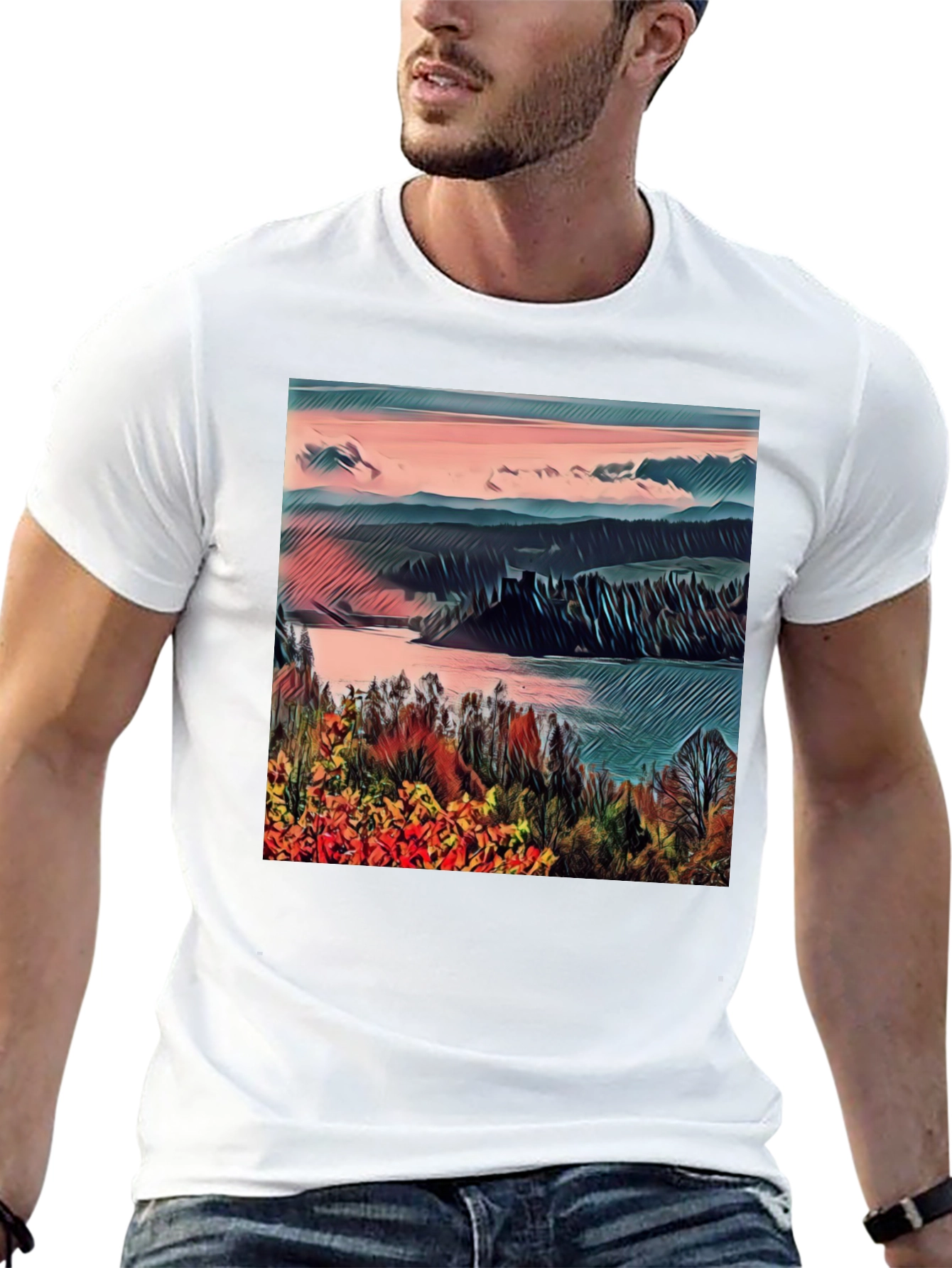 Scenic Landscape Graphic Tee - 13