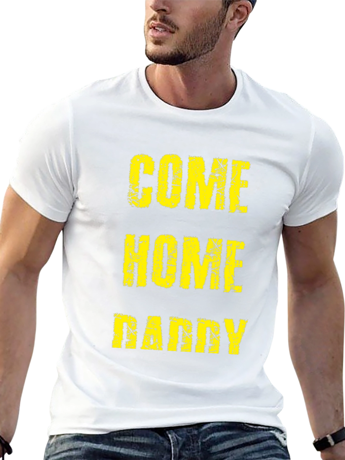 Black Come Home Daddy Tee - Black Graphic T-Shirt view 13