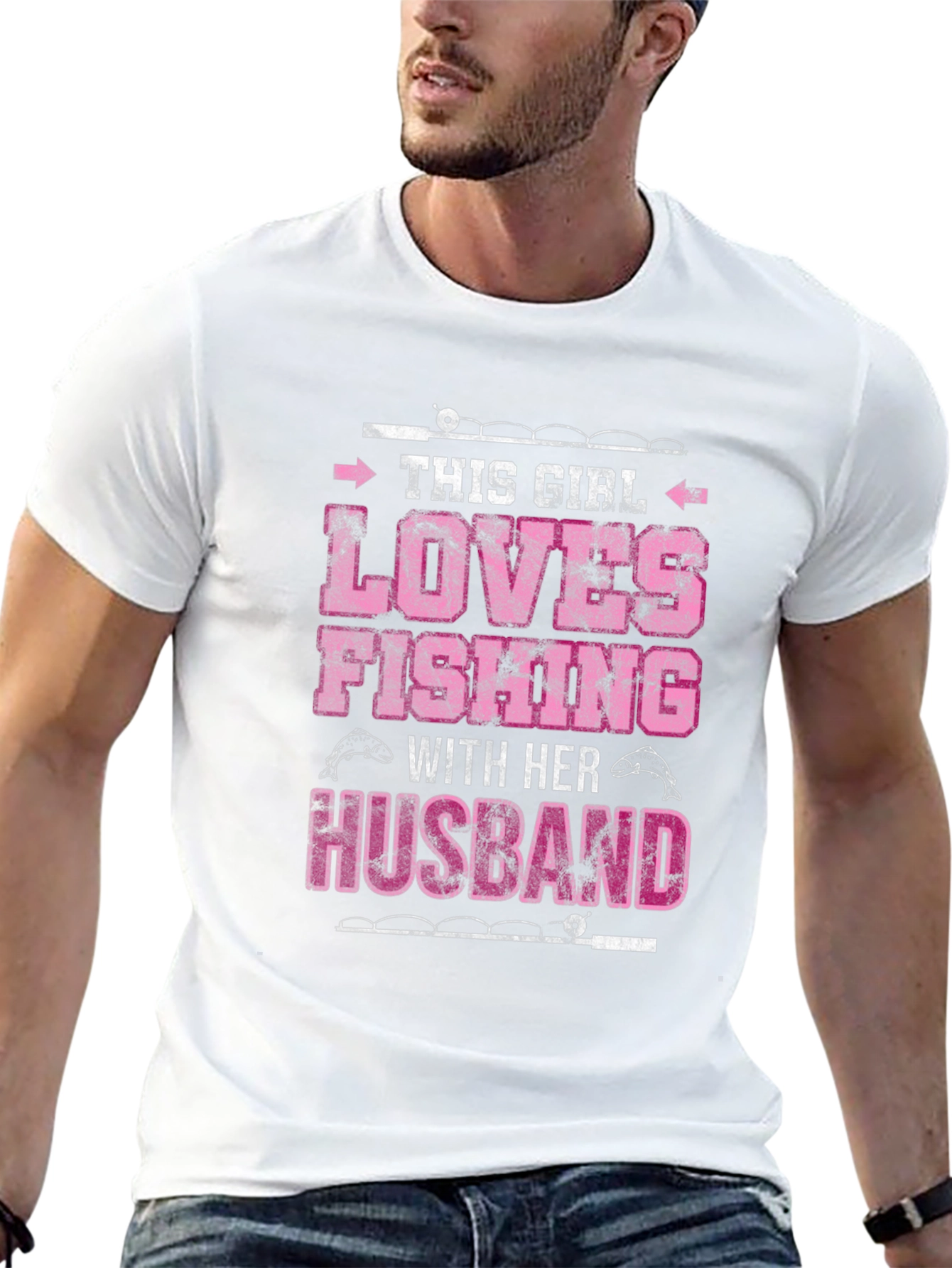 Black Fishing Lover T-Shirt - Wife Gift view 13