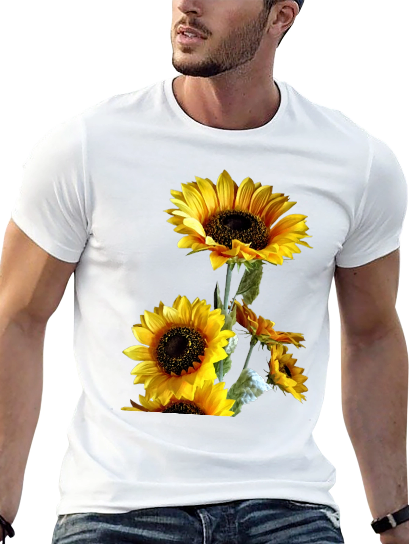 Black Sunflower Graphic T-Shirt view 13