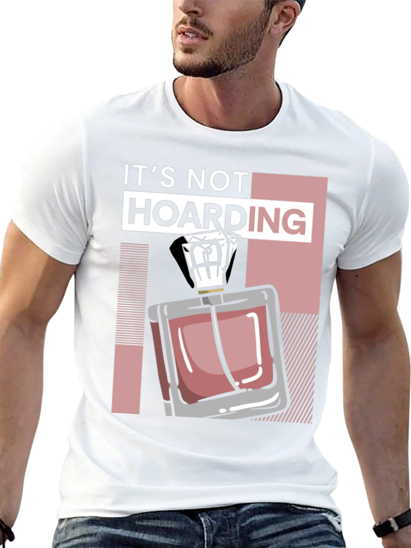 Black It's Not Hoarding Perfume Black T-Shirt view 13