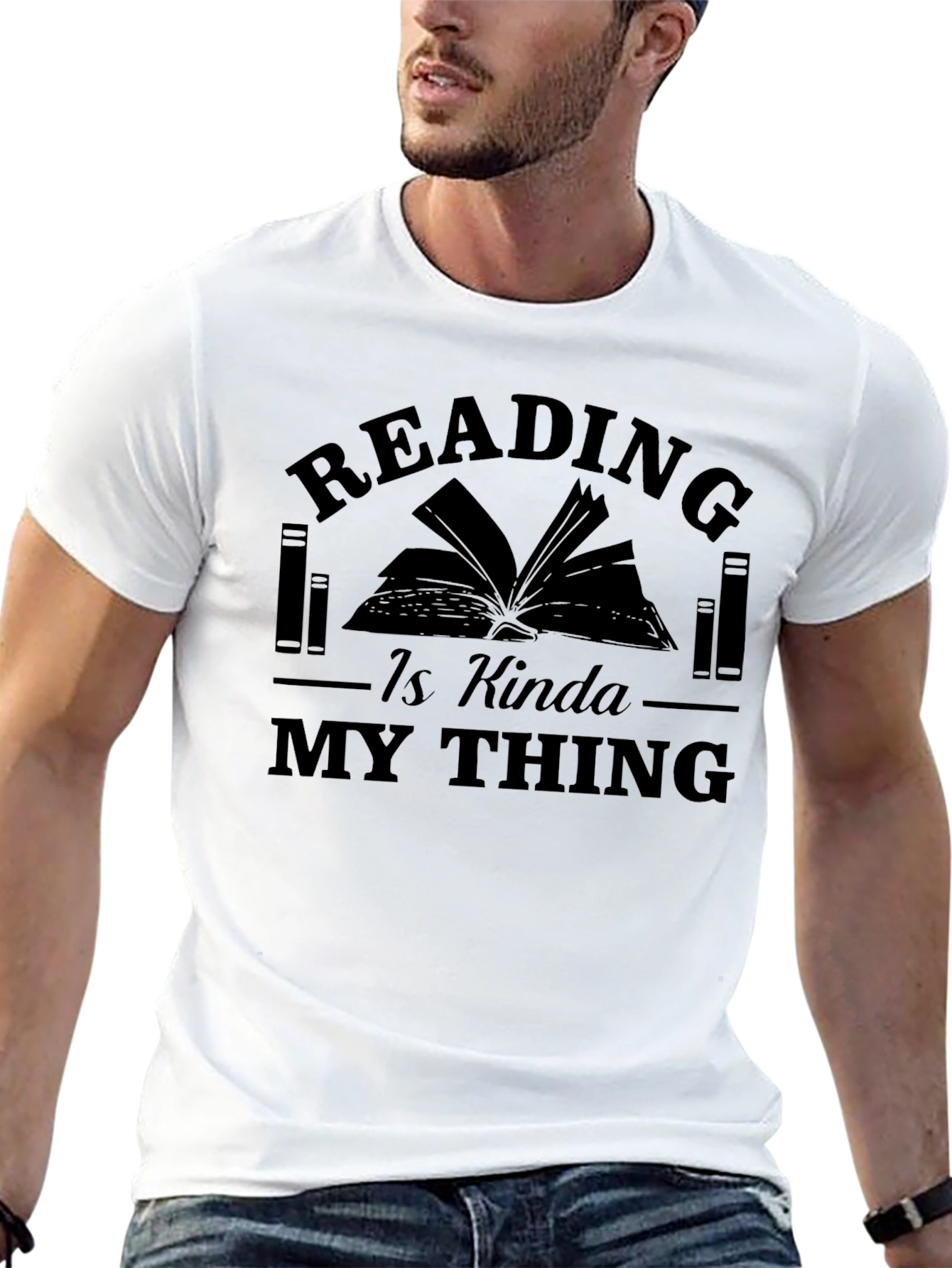 Black Reading Is Kinda My Thing T-Shirt view 13